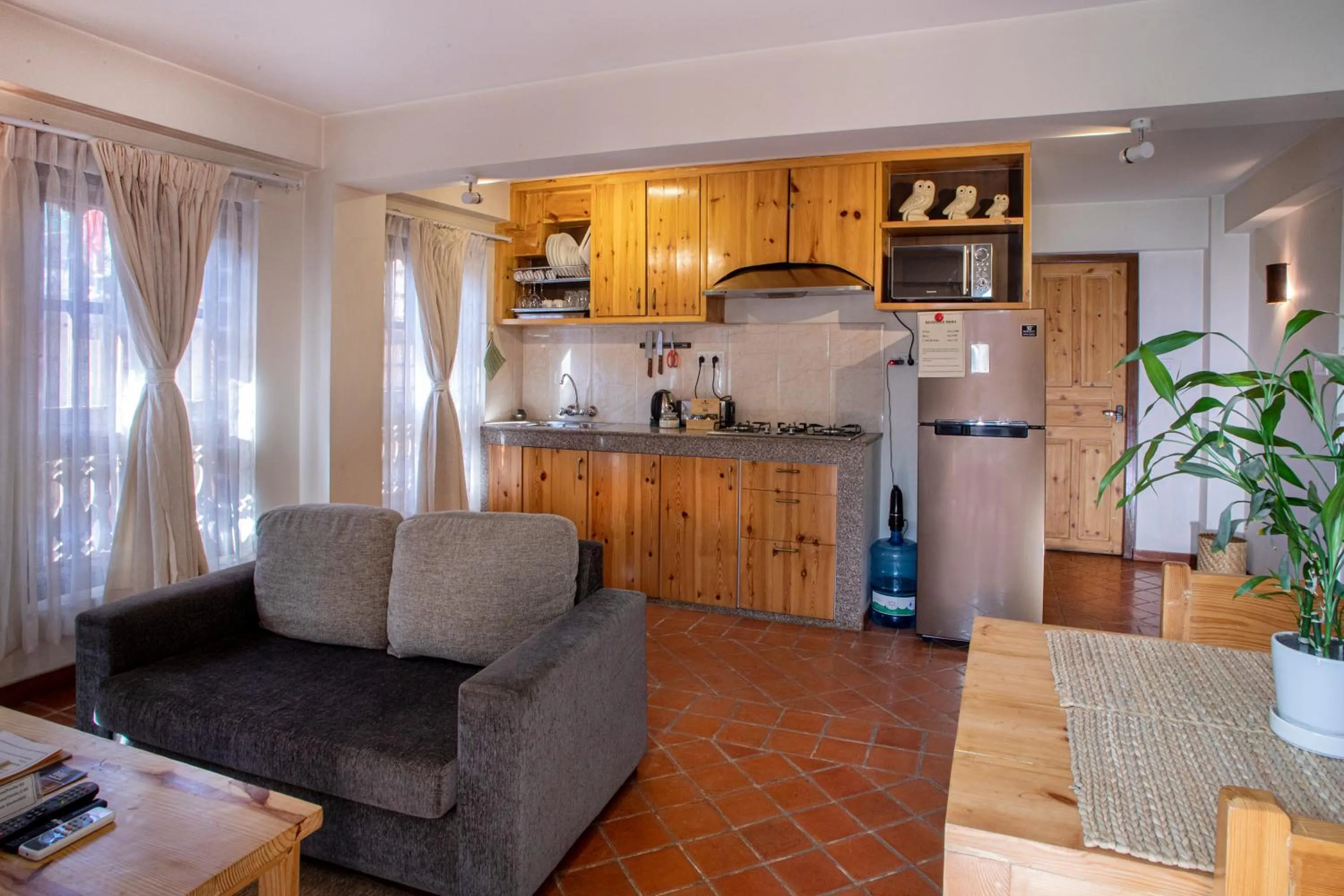 Kitchen or kitchenette in Hotel Timila