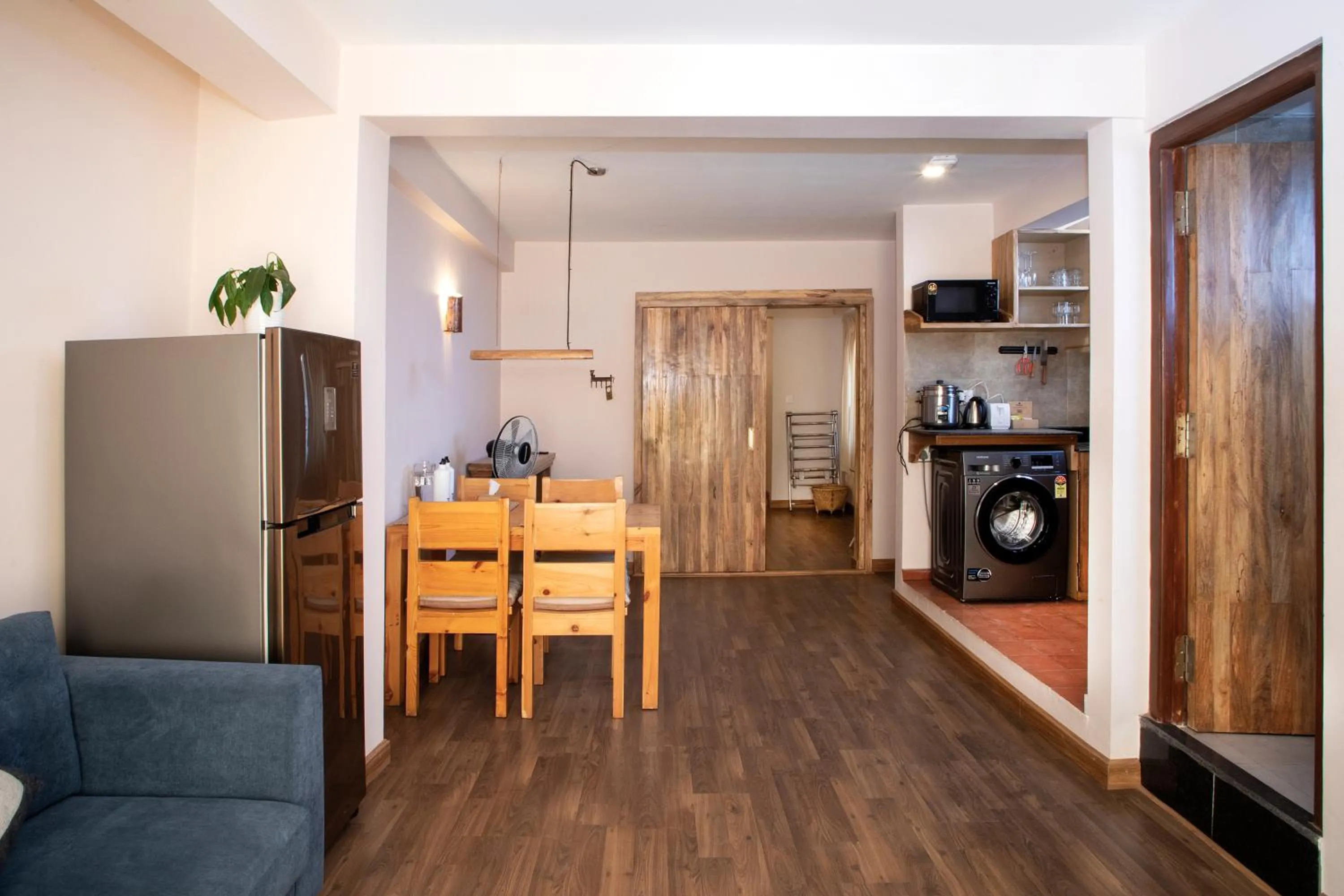 Kitchen or kitchenette in Hotel Timila