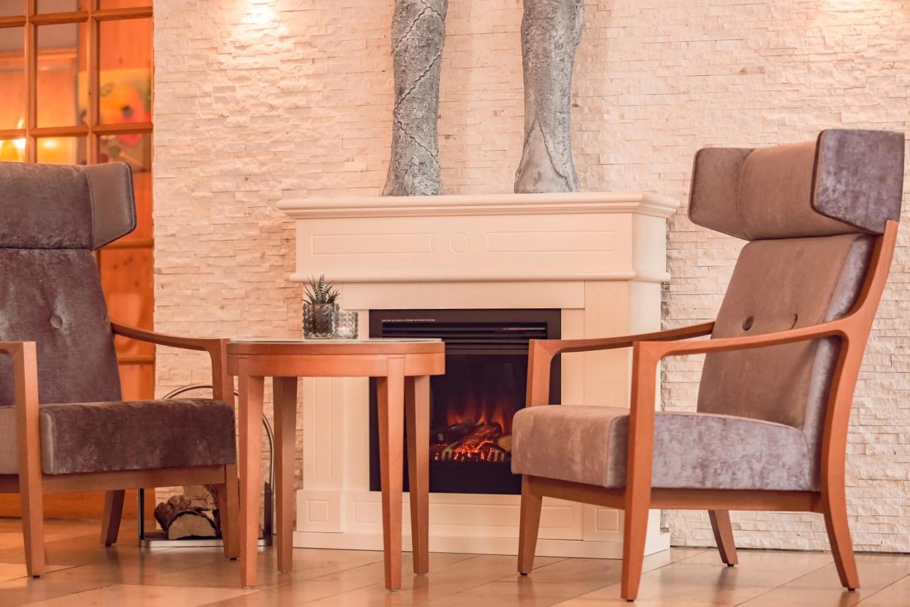 Seating area in Hotel Fontana