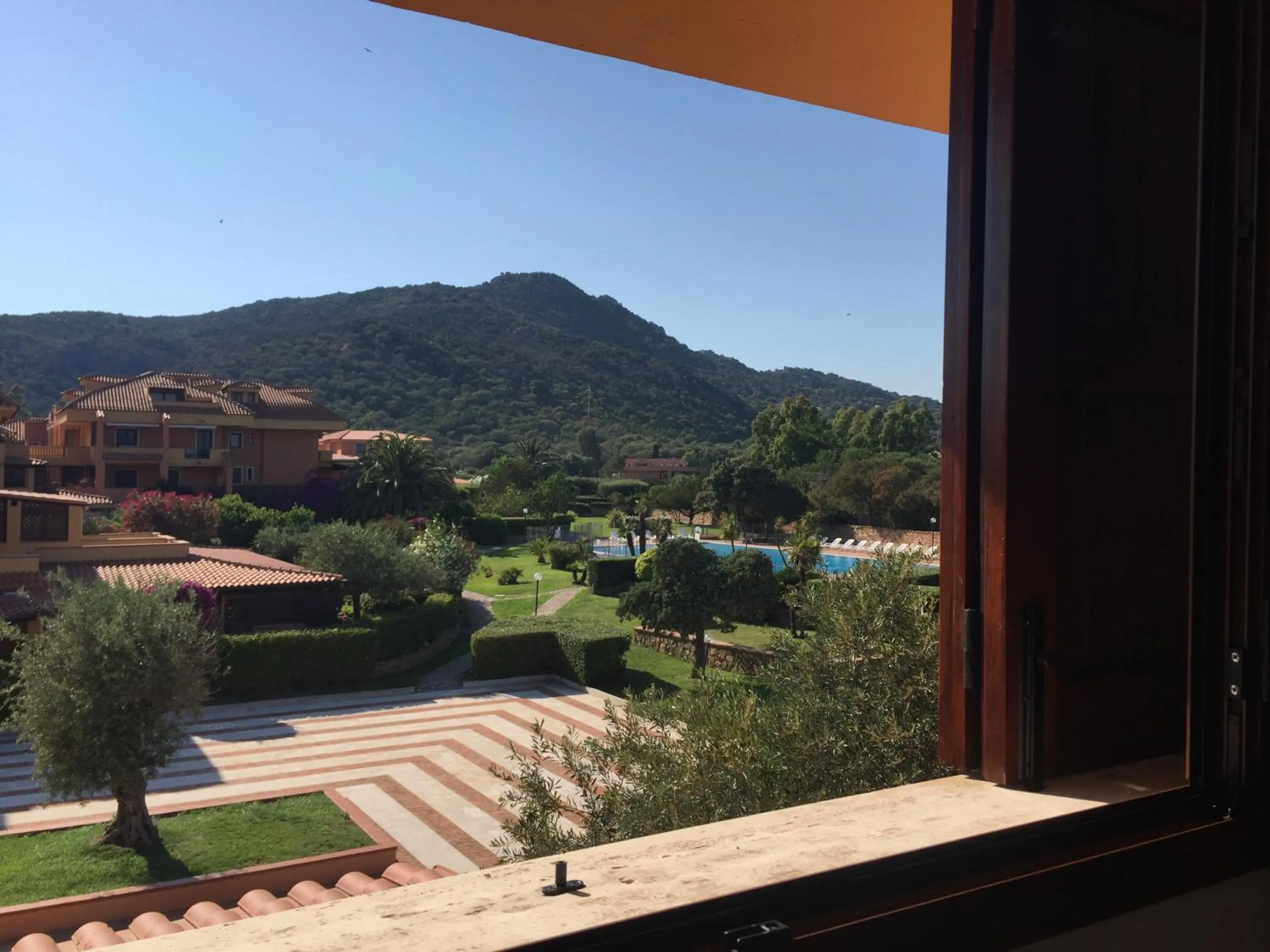 Inner courtyard view in Marinella, Sardegna