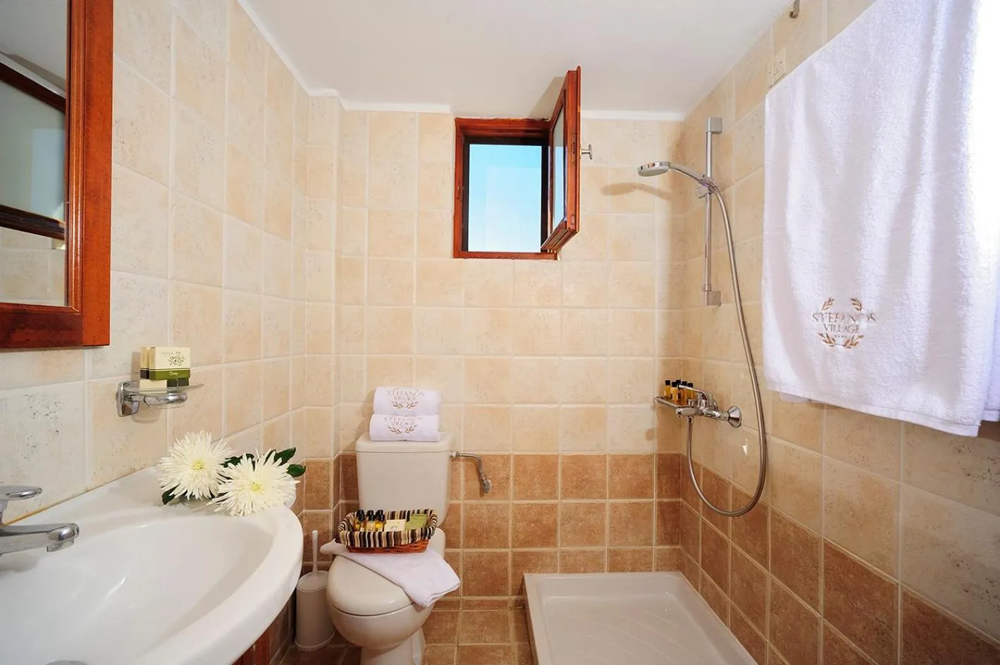 Bathroom in Stefanos Village Hotel