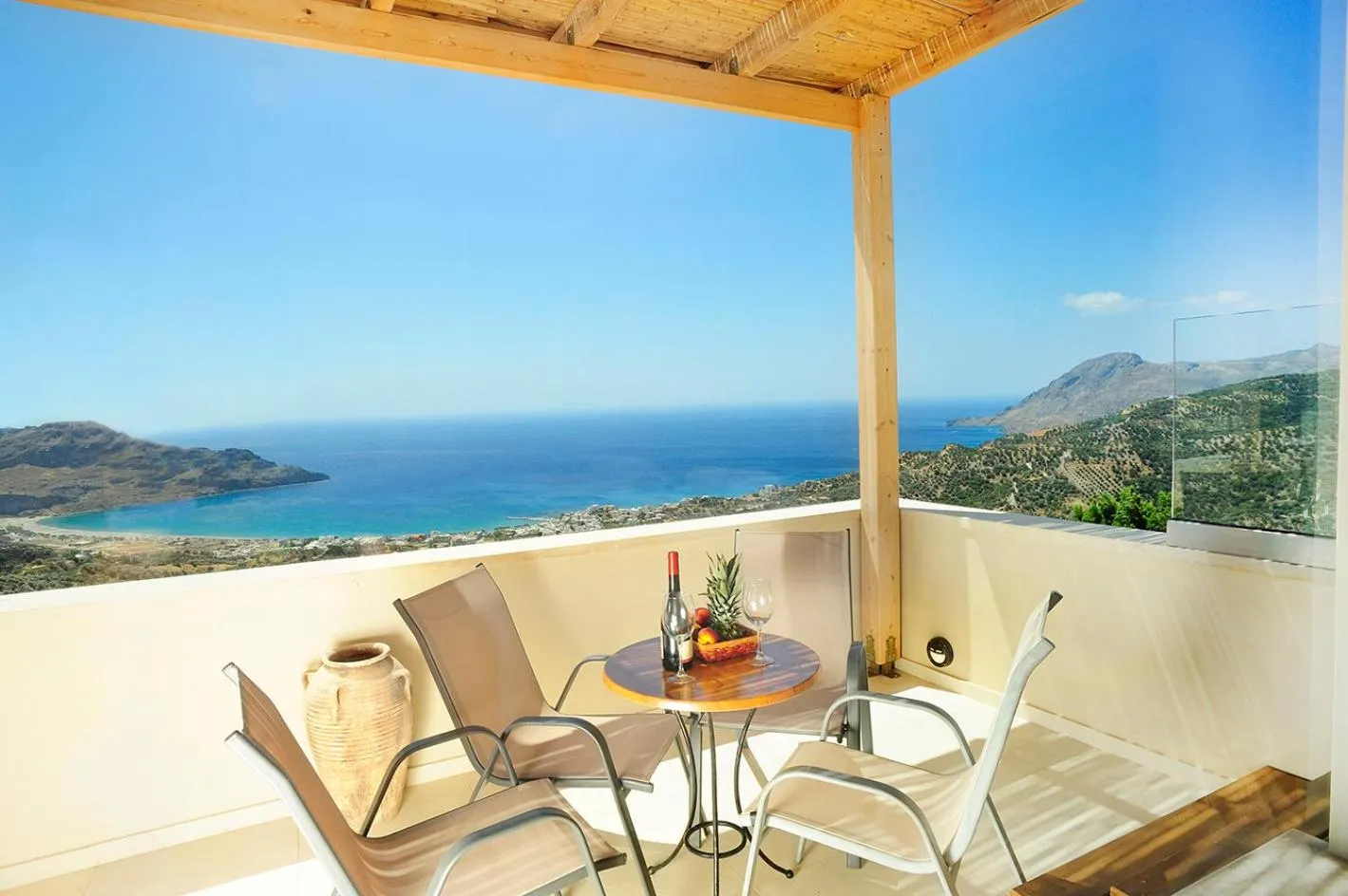 Balcony/Terrace in Stefanos Village Hotel