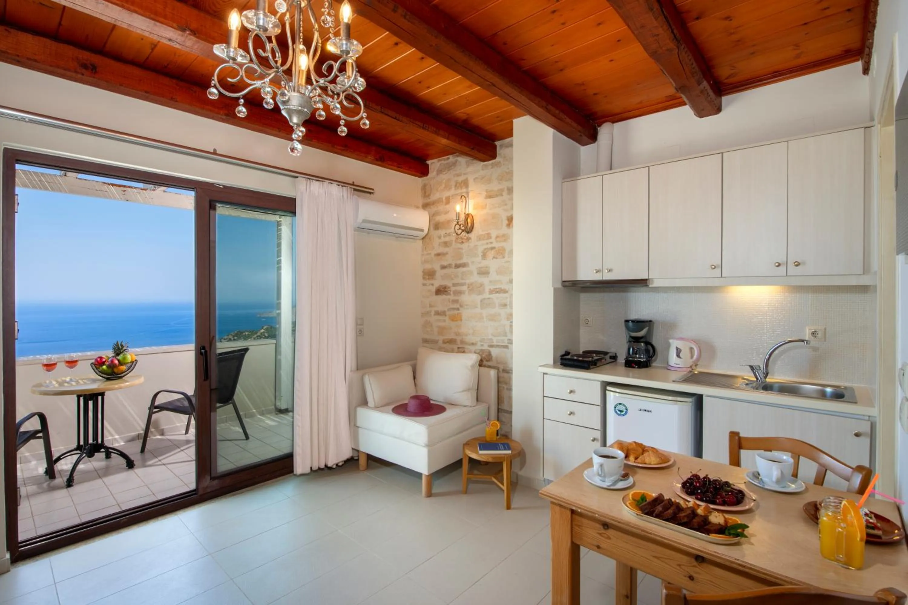 Balcony/Terrace in Stefanos Village Hotel