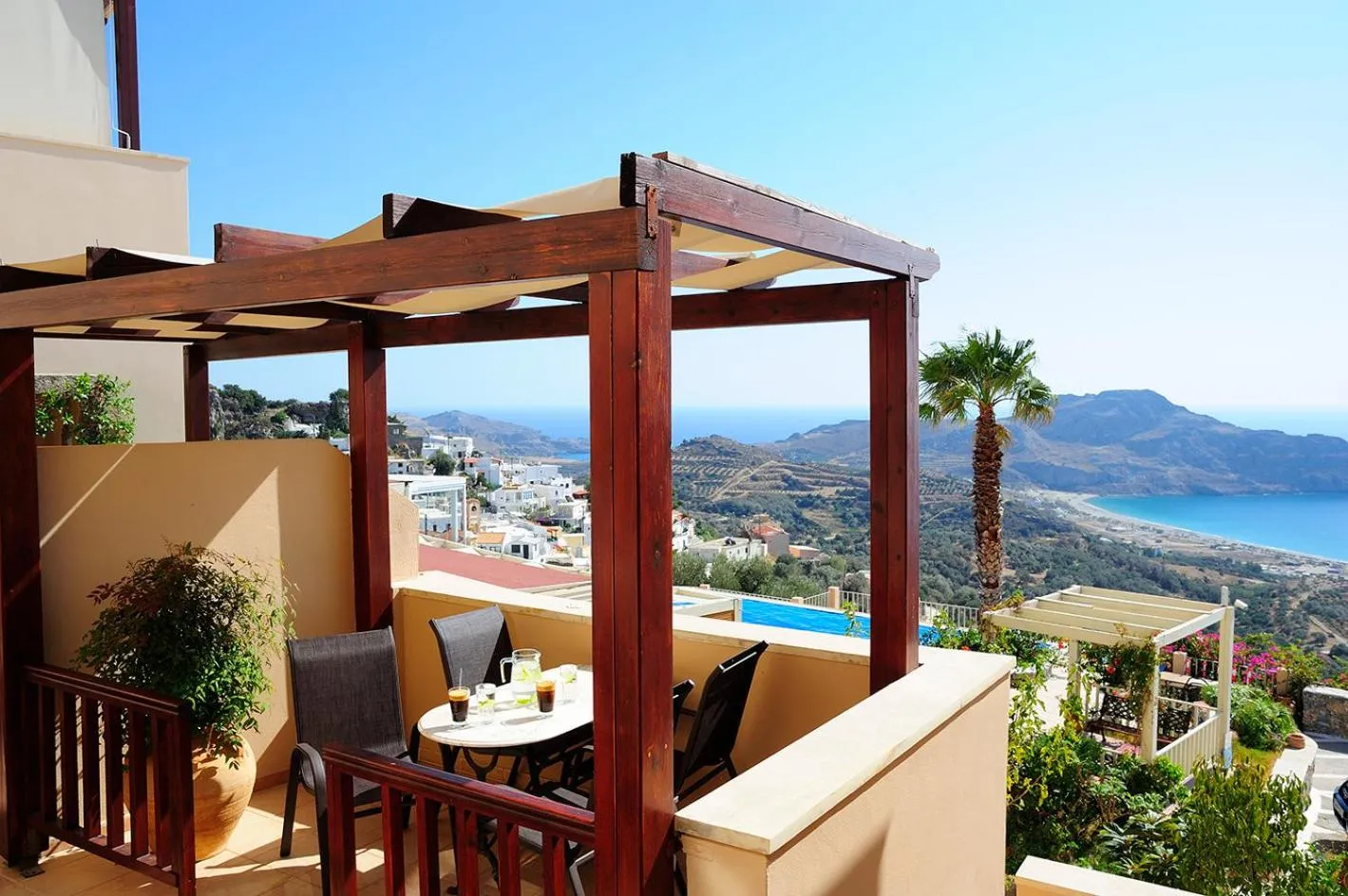 Balcony/Terrace in Stefanos Village Hotel