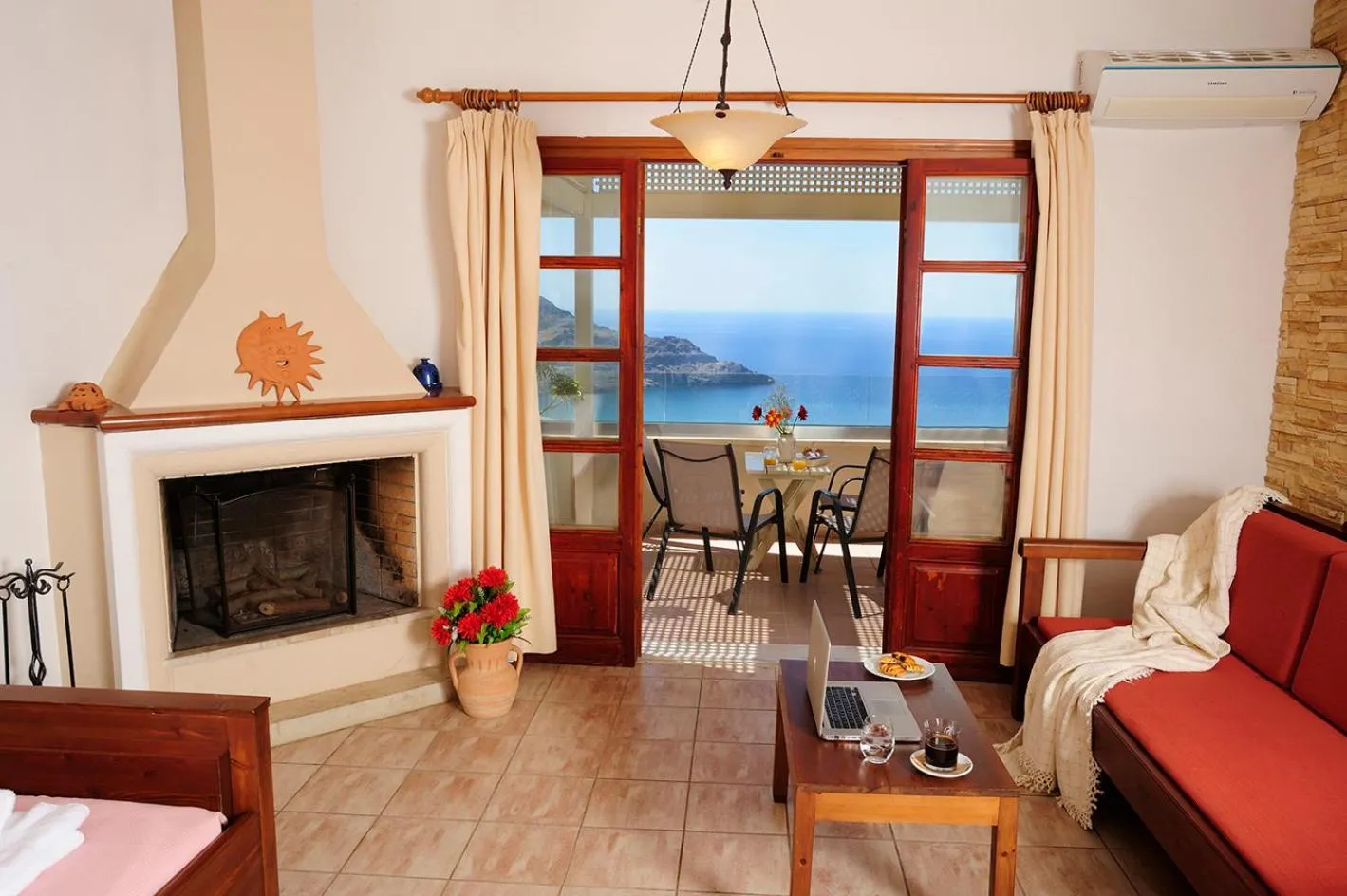 Balcony/Terrace in Stefanos Village Hotel