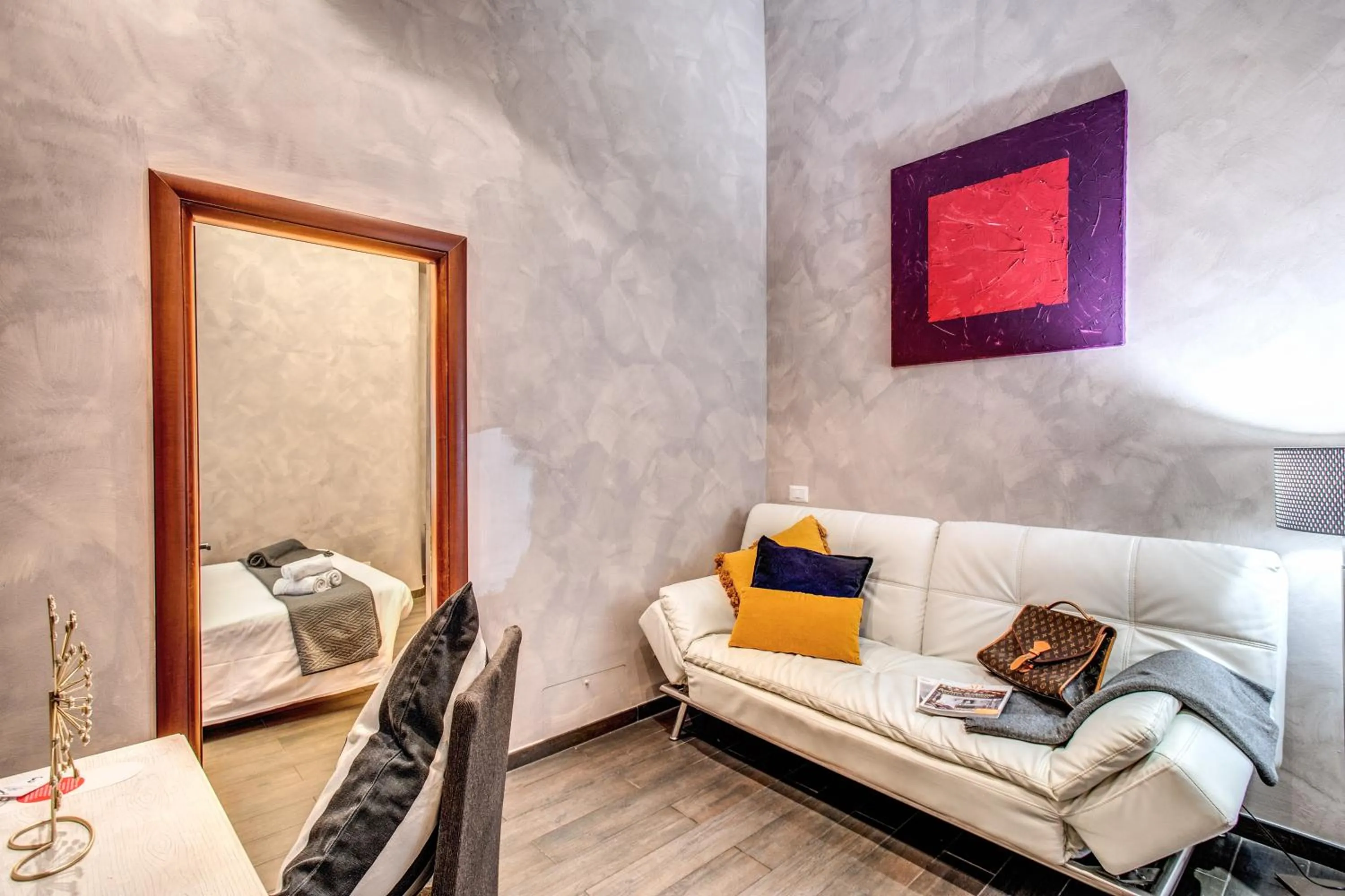 Living room, Bed in La Residenza Dell'Angelo