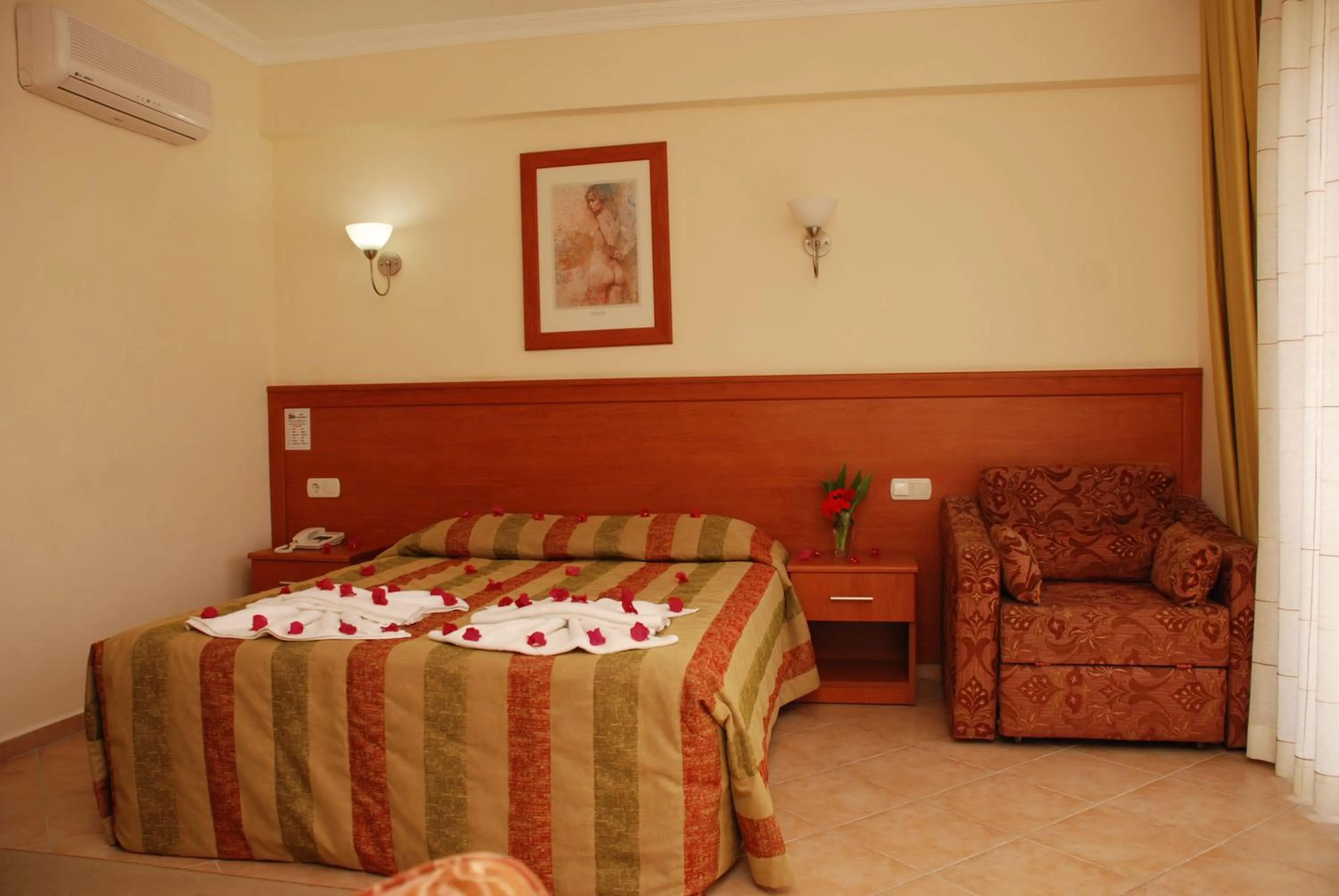 Bed in Villa Beldeniz