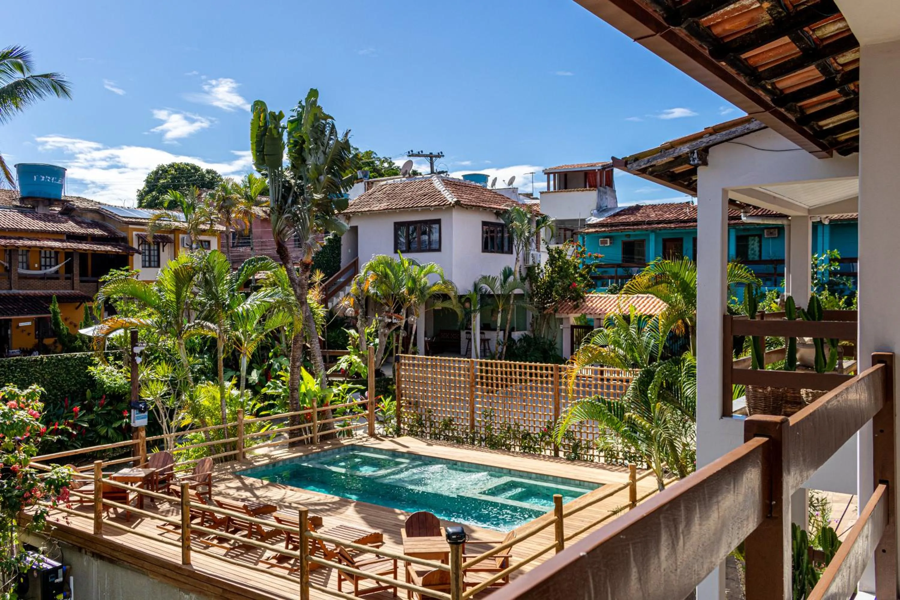Swimming pool in Pousada Encantos de Arraial