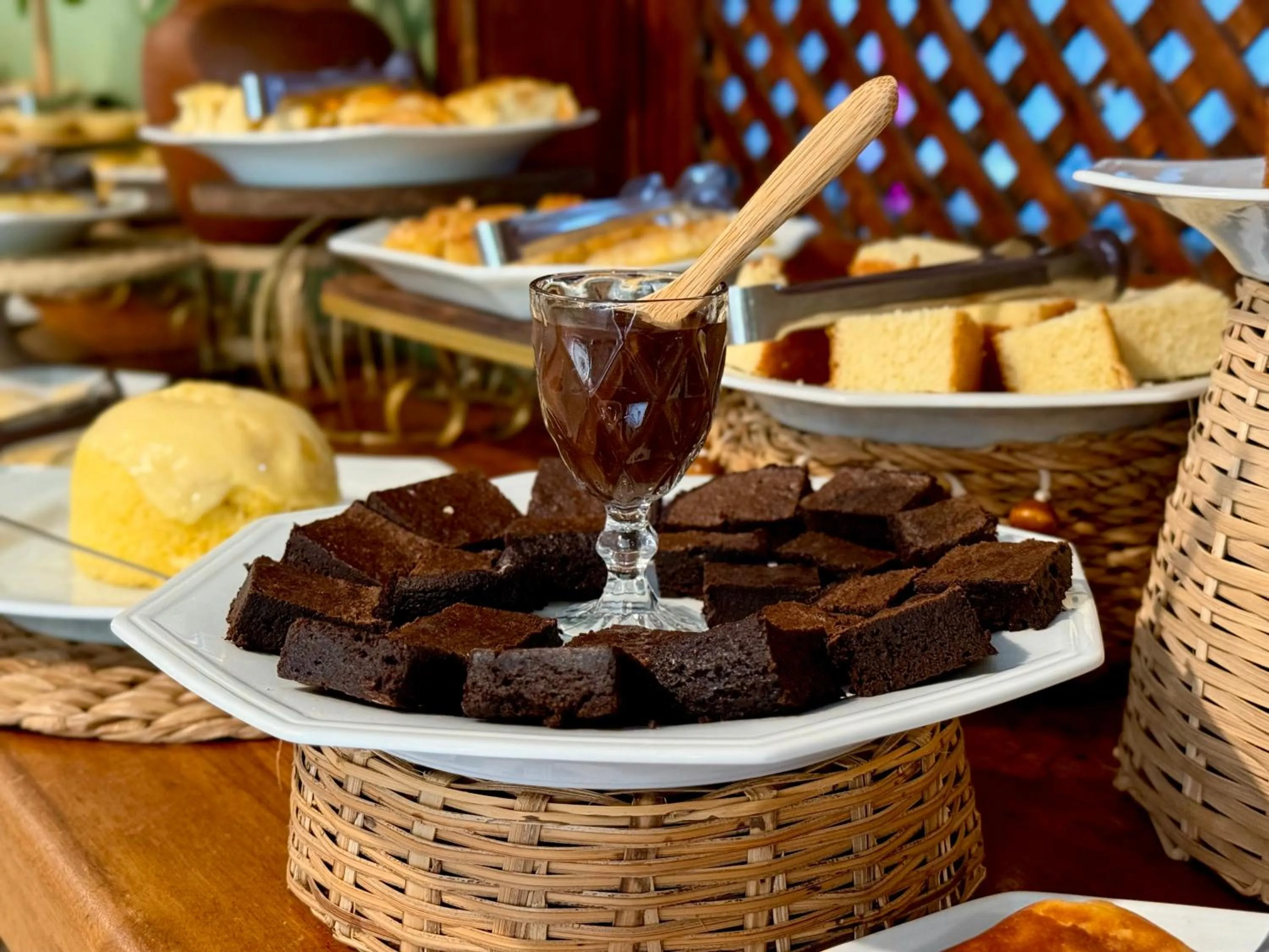 Buffet breakfast in Pousada Encantos de Arraial