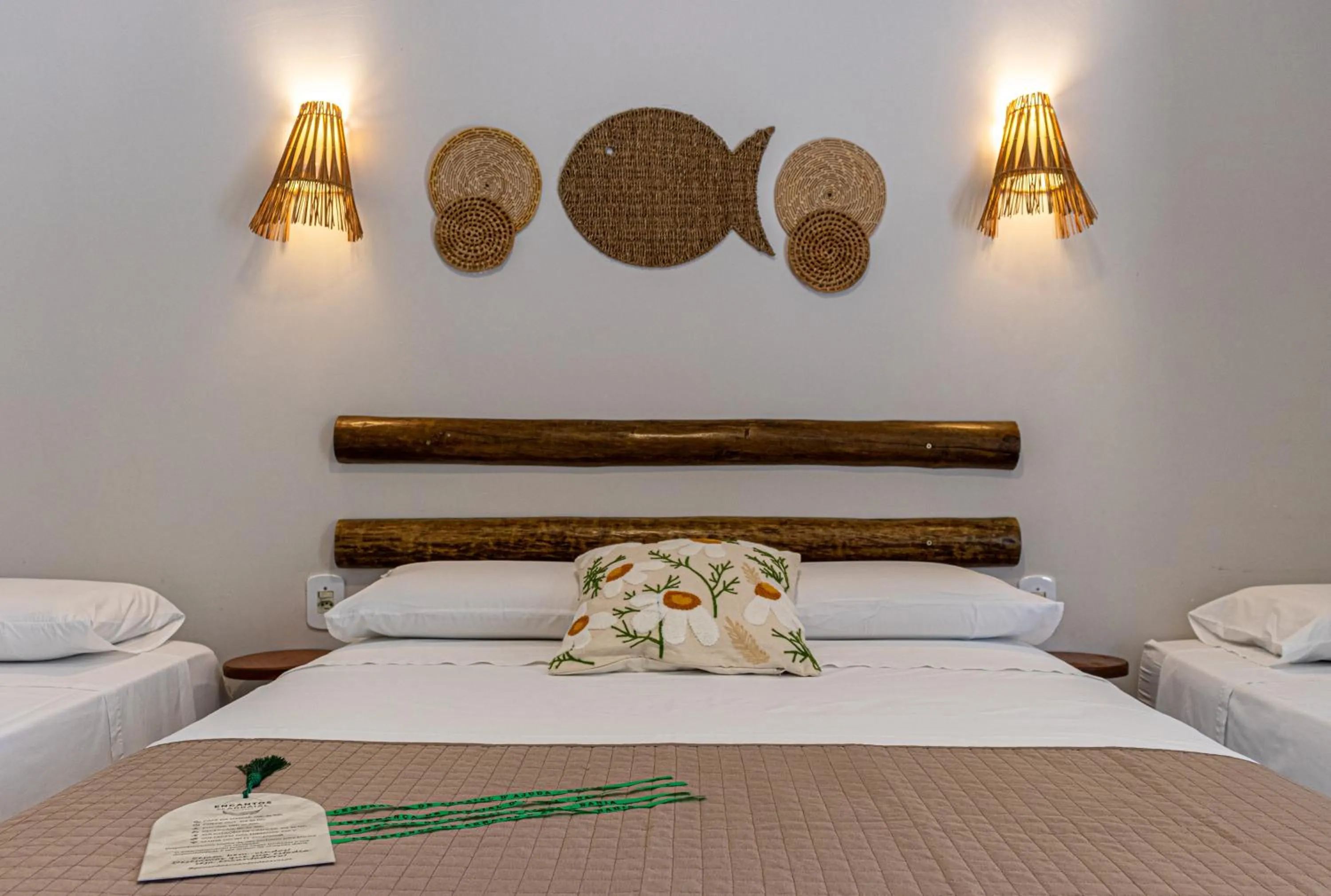 Bed in Pousada Encantos de Arraial