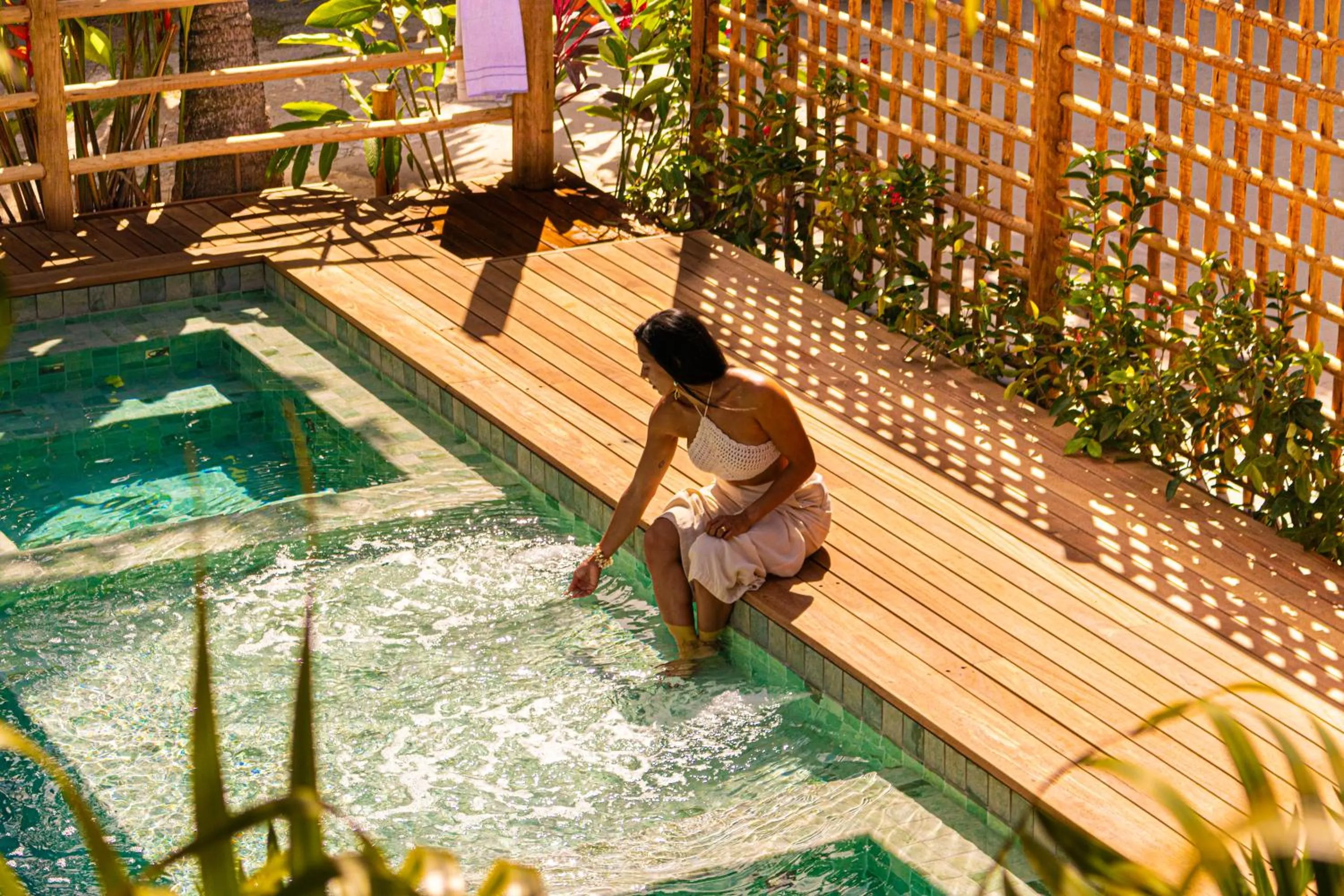 Swimming pool in Pousada Encantos de Arraial