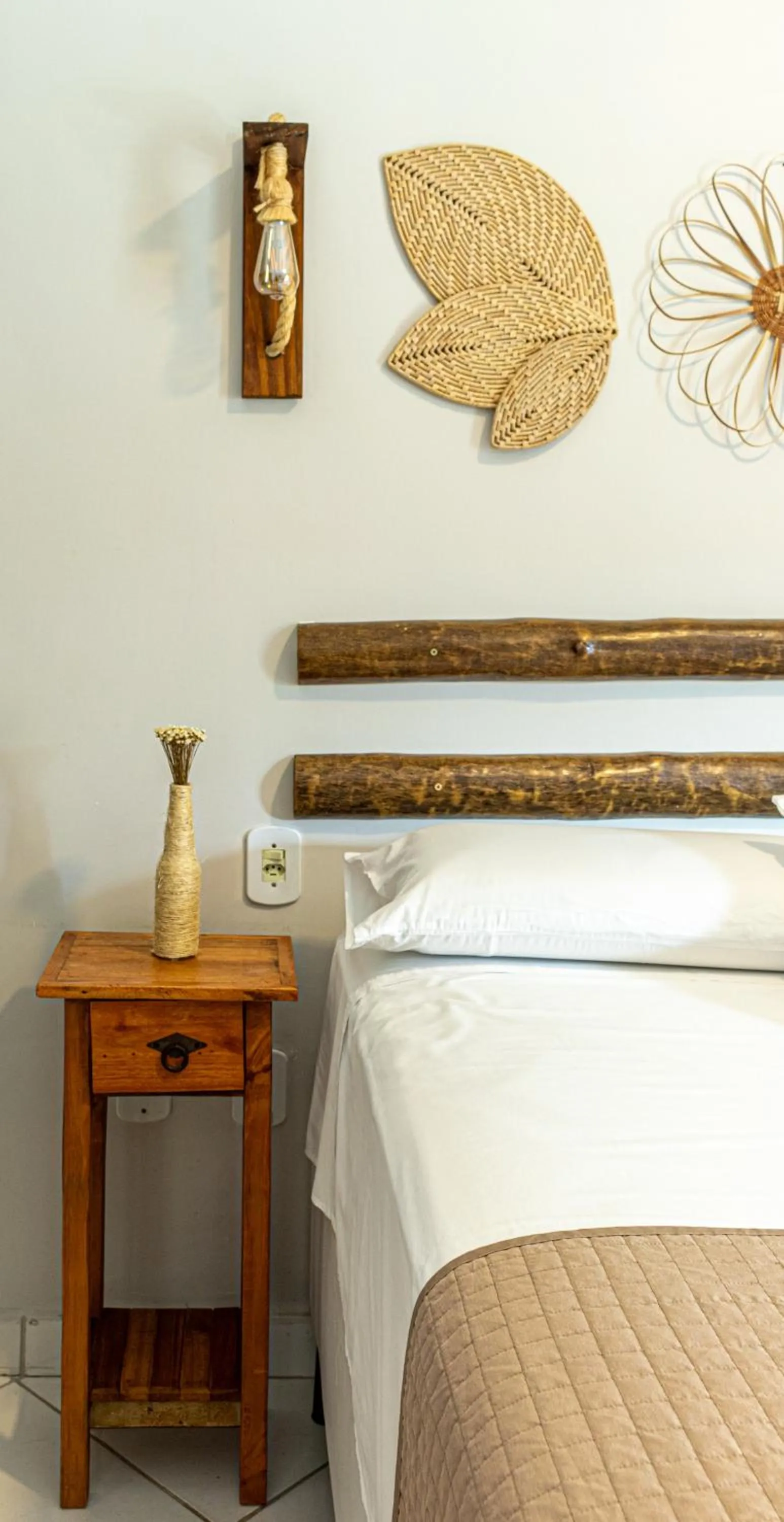 Decorative detail, Bed in Pousada Encantos de Arraial