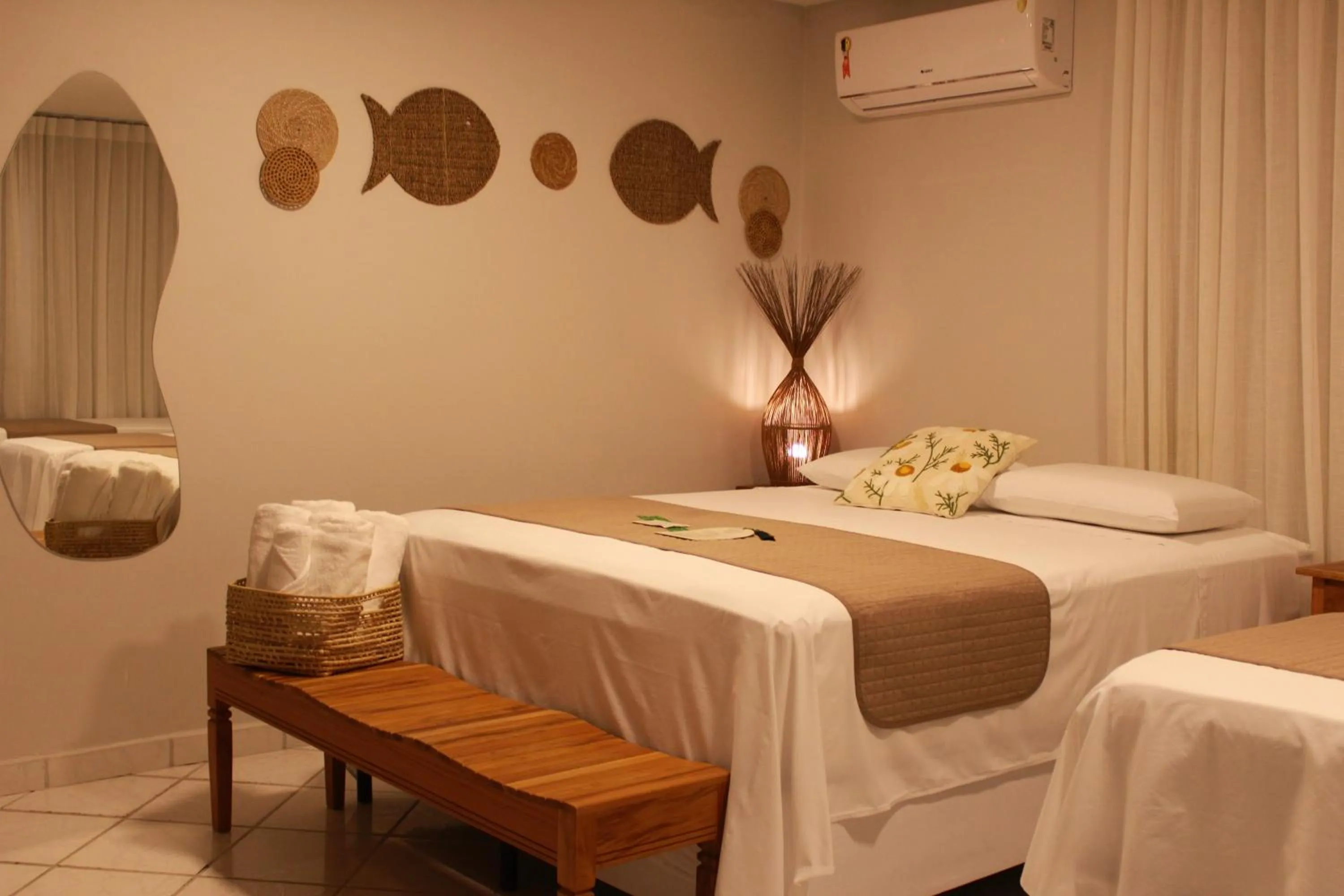 Bed in Pousada Encantos de Arraial