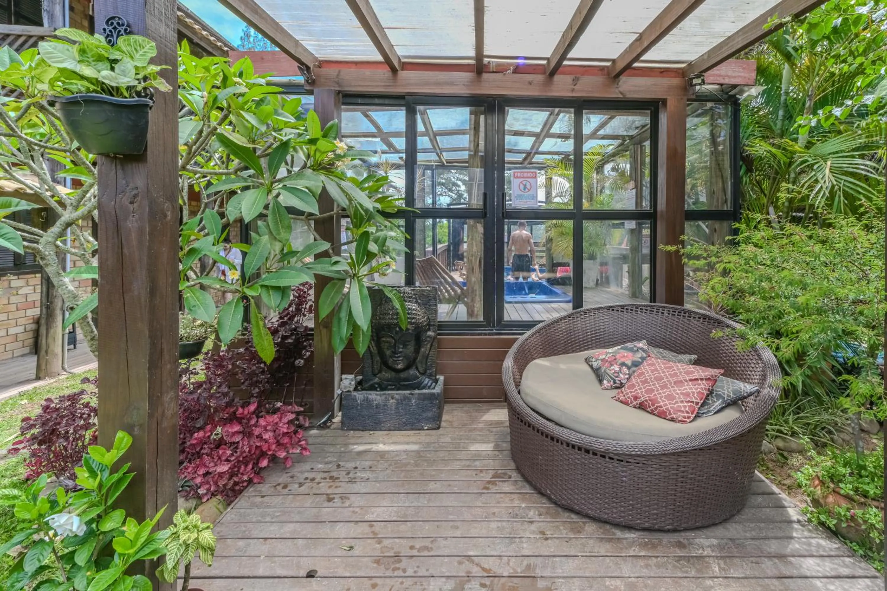 Patio in Hotel Praia Do Rosa