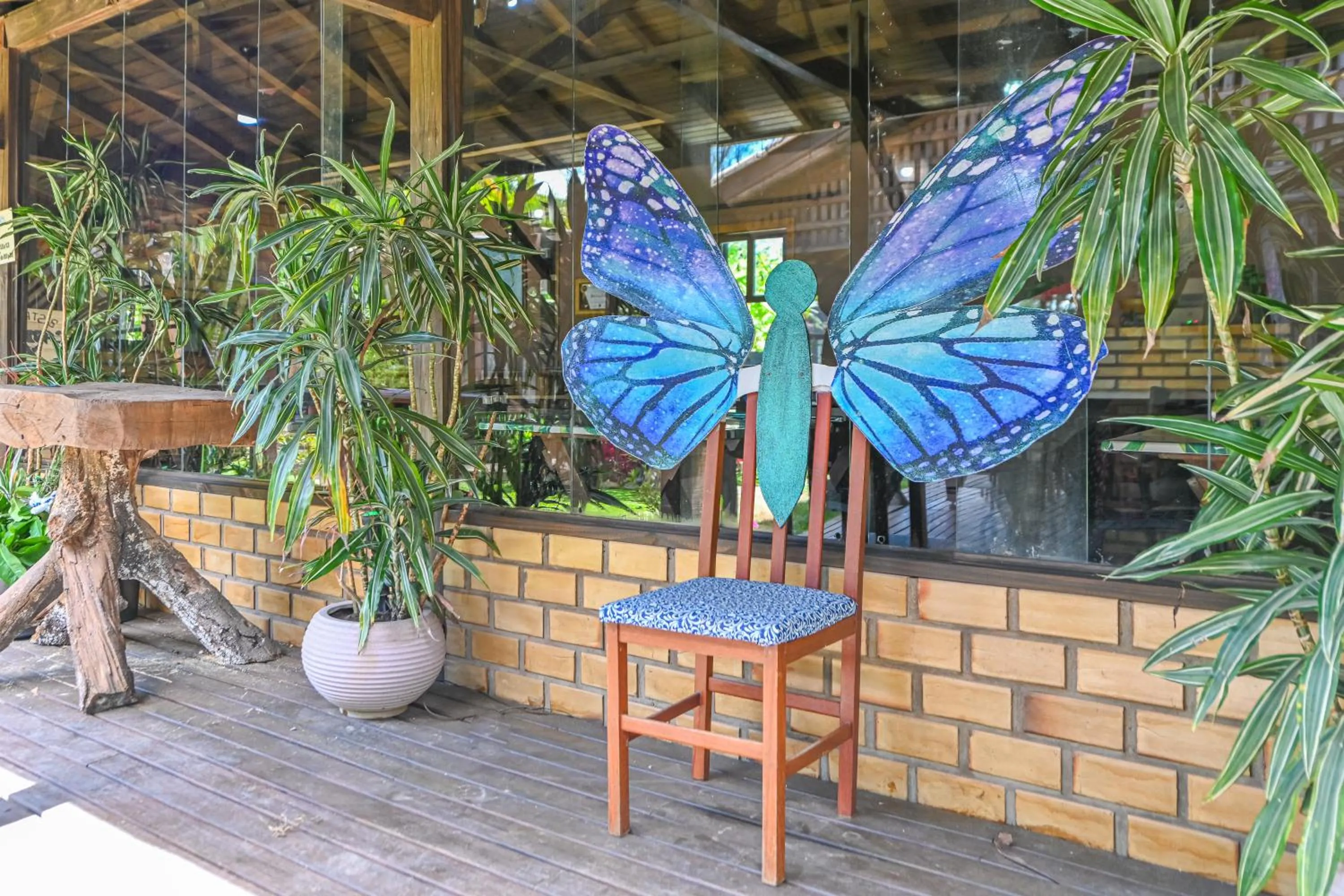Garden view in Hotel Praia Do Rosa
