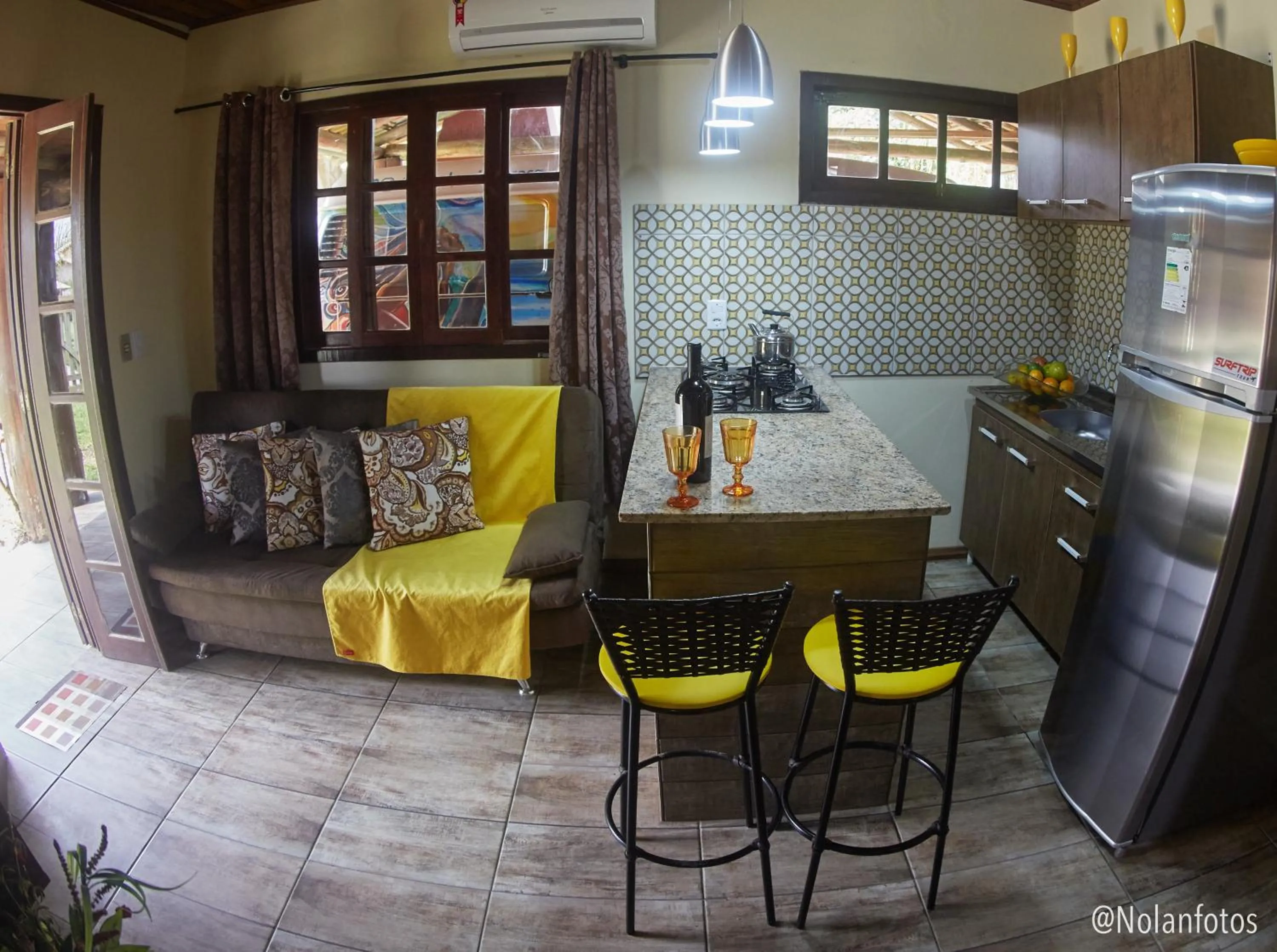 Kitchen or kitchenette in Hotel Praia Do Rosa