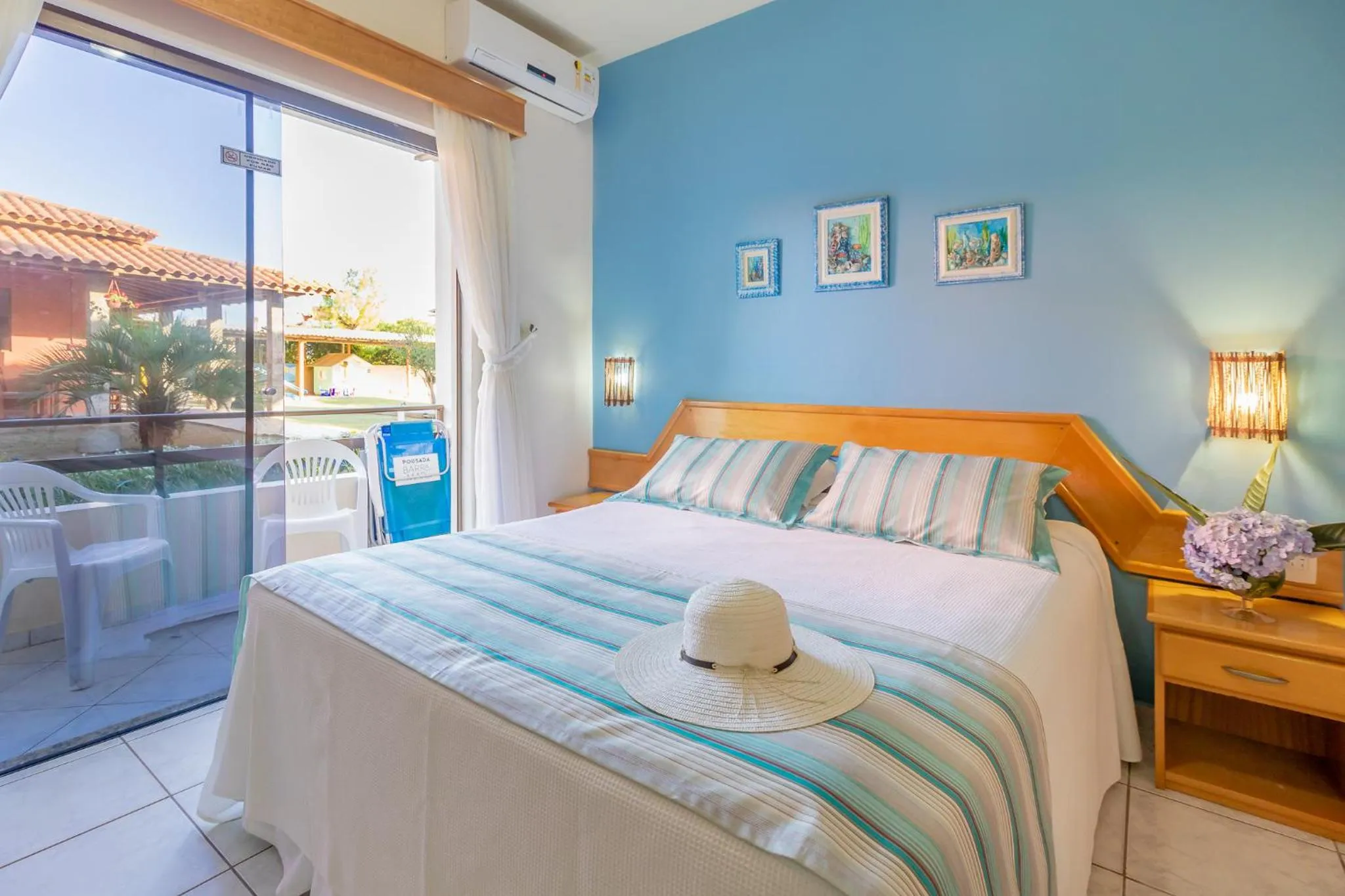 Bed in Pousada Barra Mar