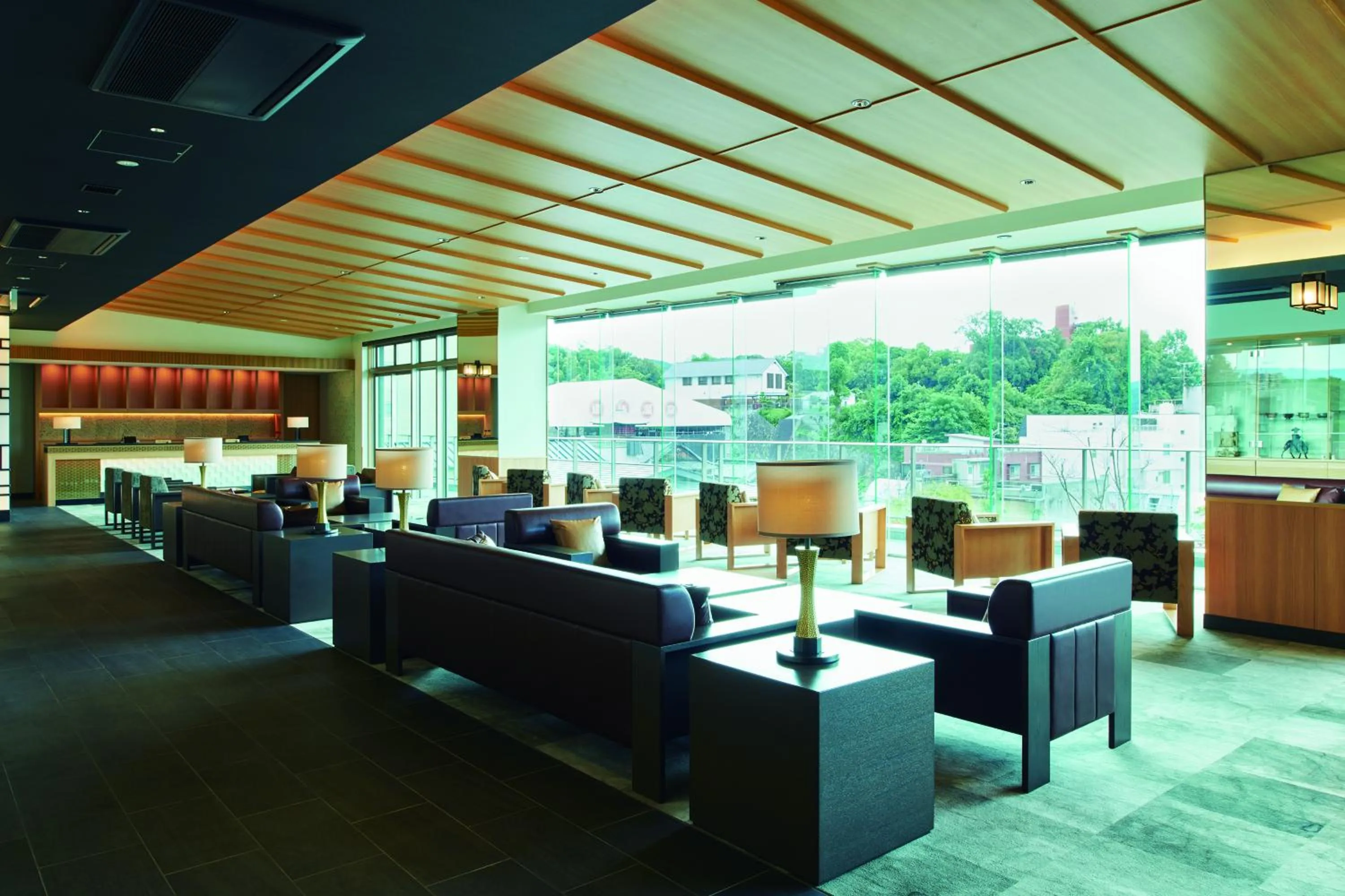 Seating area in Kowakuen Haruka