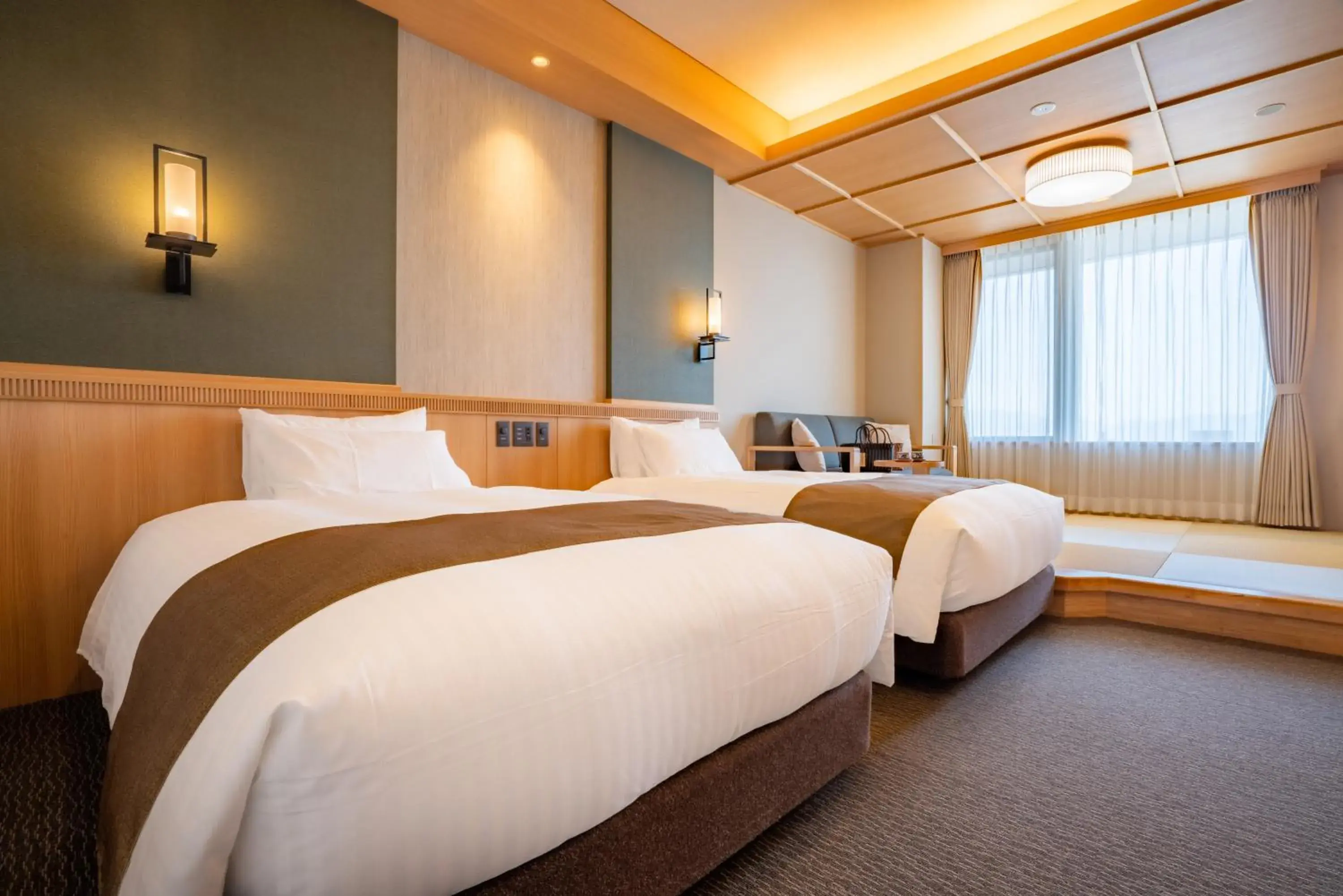 Eco-Friendly Superior Twin Room - single occupancy - No Daily Cleaning & No Amenities - Non-Smoking in Kowakuen Haruka Eco-Friendly Superior Twin Room - single occupancy - No Daily Cleaning & No Amenities - Non-Smoking in Kowakuen Haruka