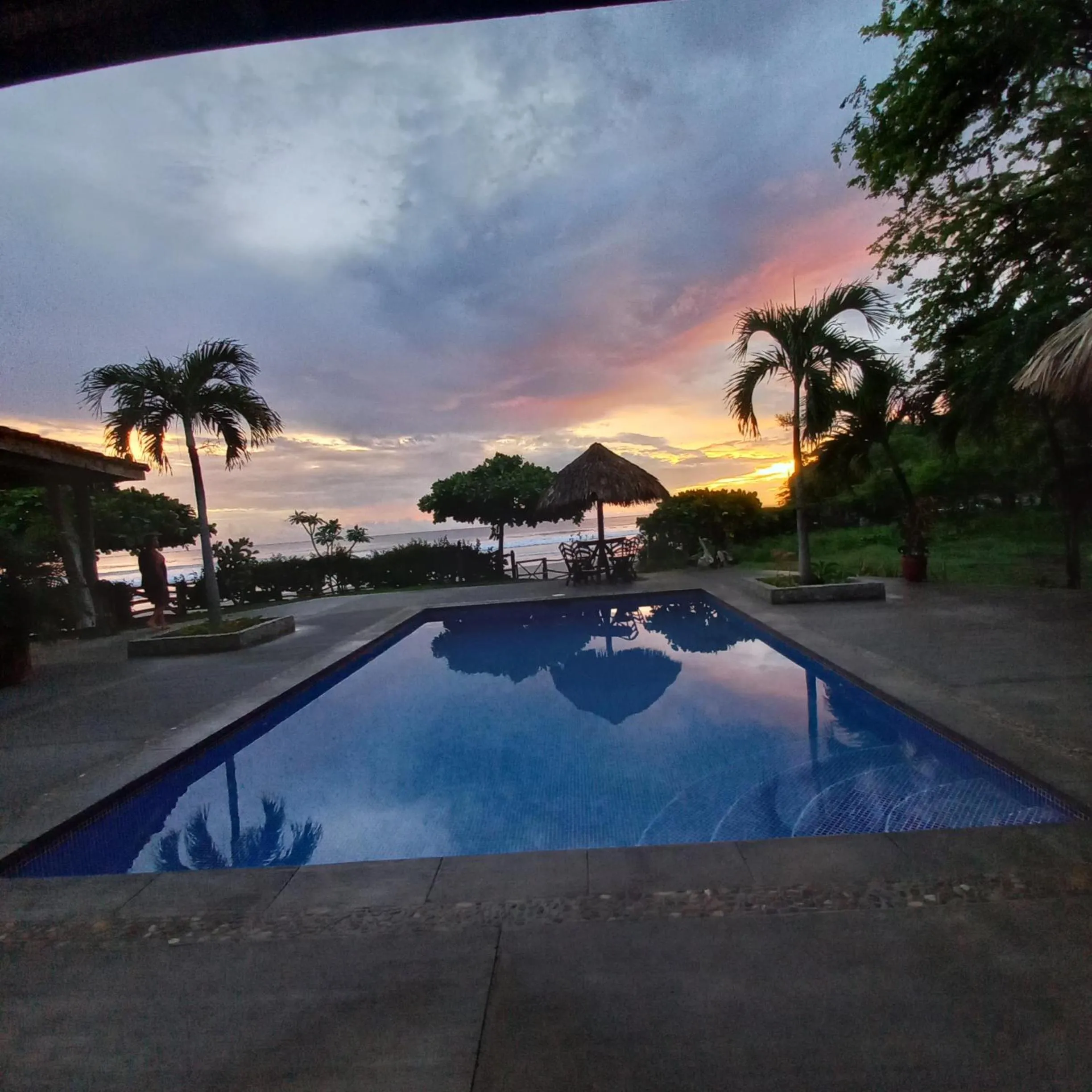 Pool view in La Veranera, Playa El Coco