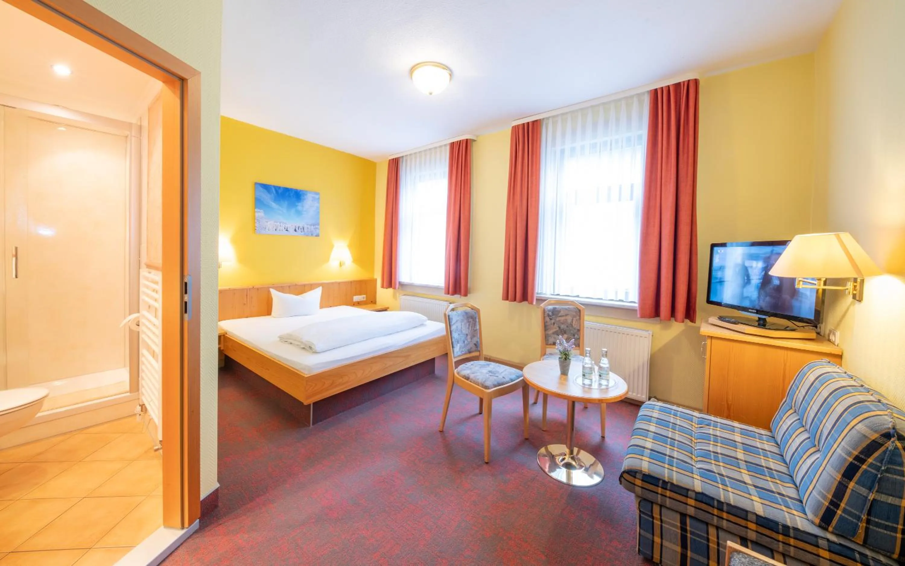 Bed in Hotel Stadt Suhl