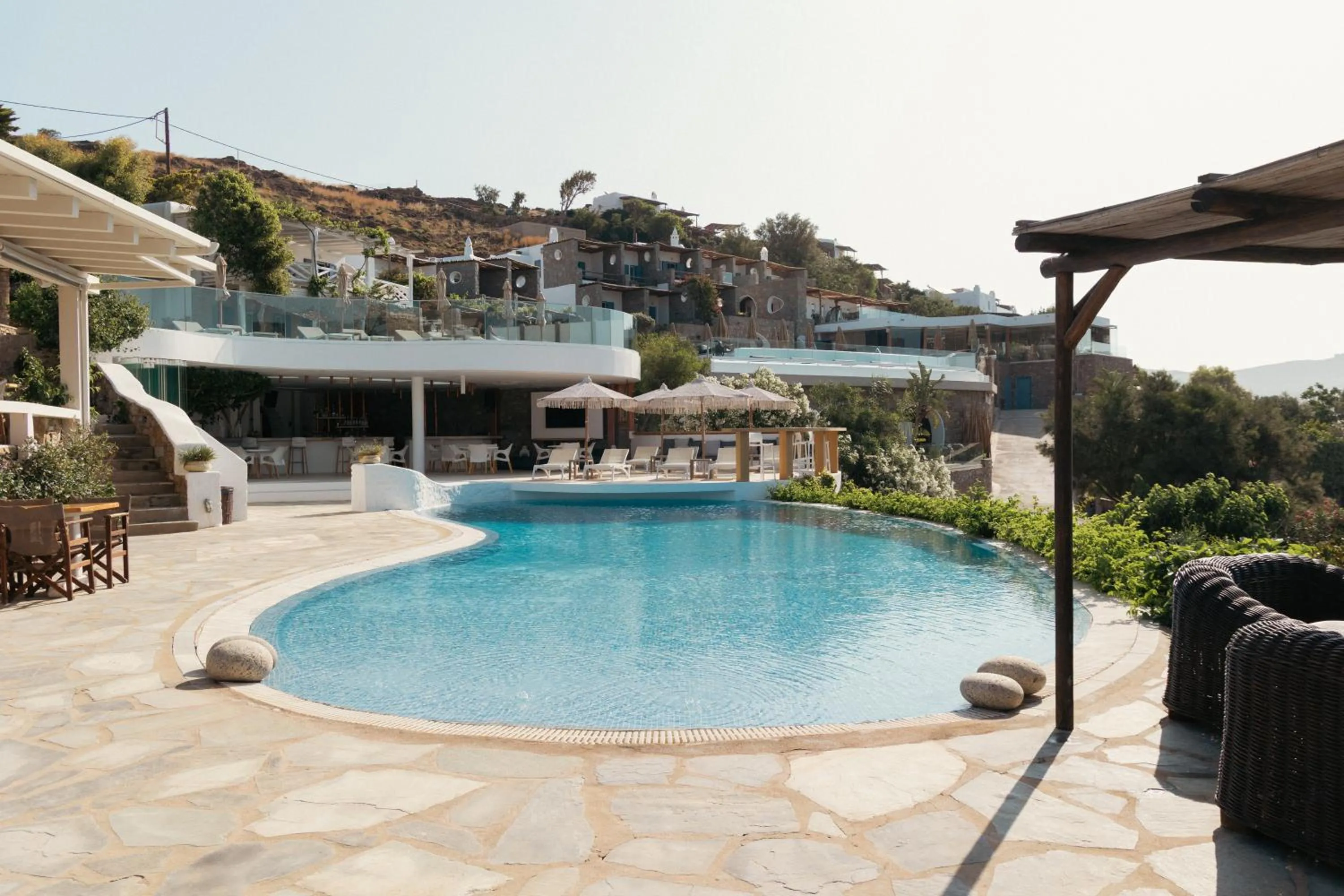 Pool view in Albatros Club Mykonos