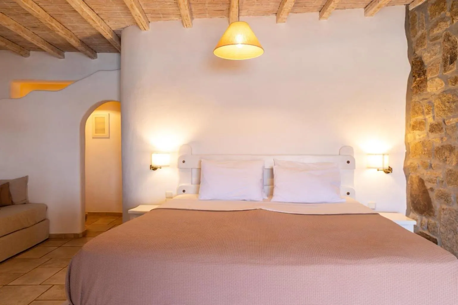 Bed in Albatros Club Mykonos