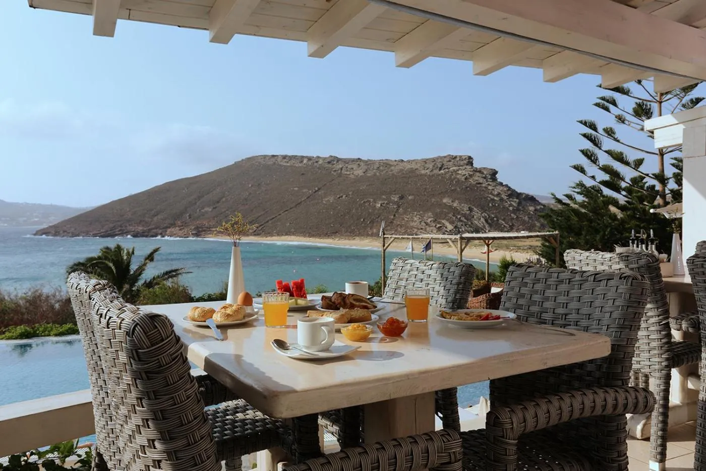 Continental breakfast in Albatros Club Mykonos