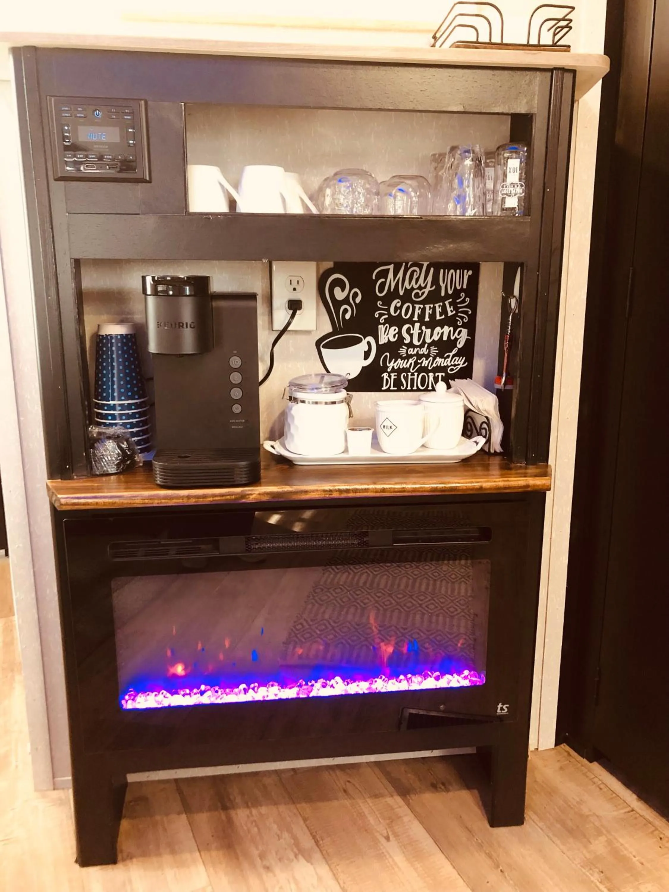 fireplace in The Alexander at Creek Road