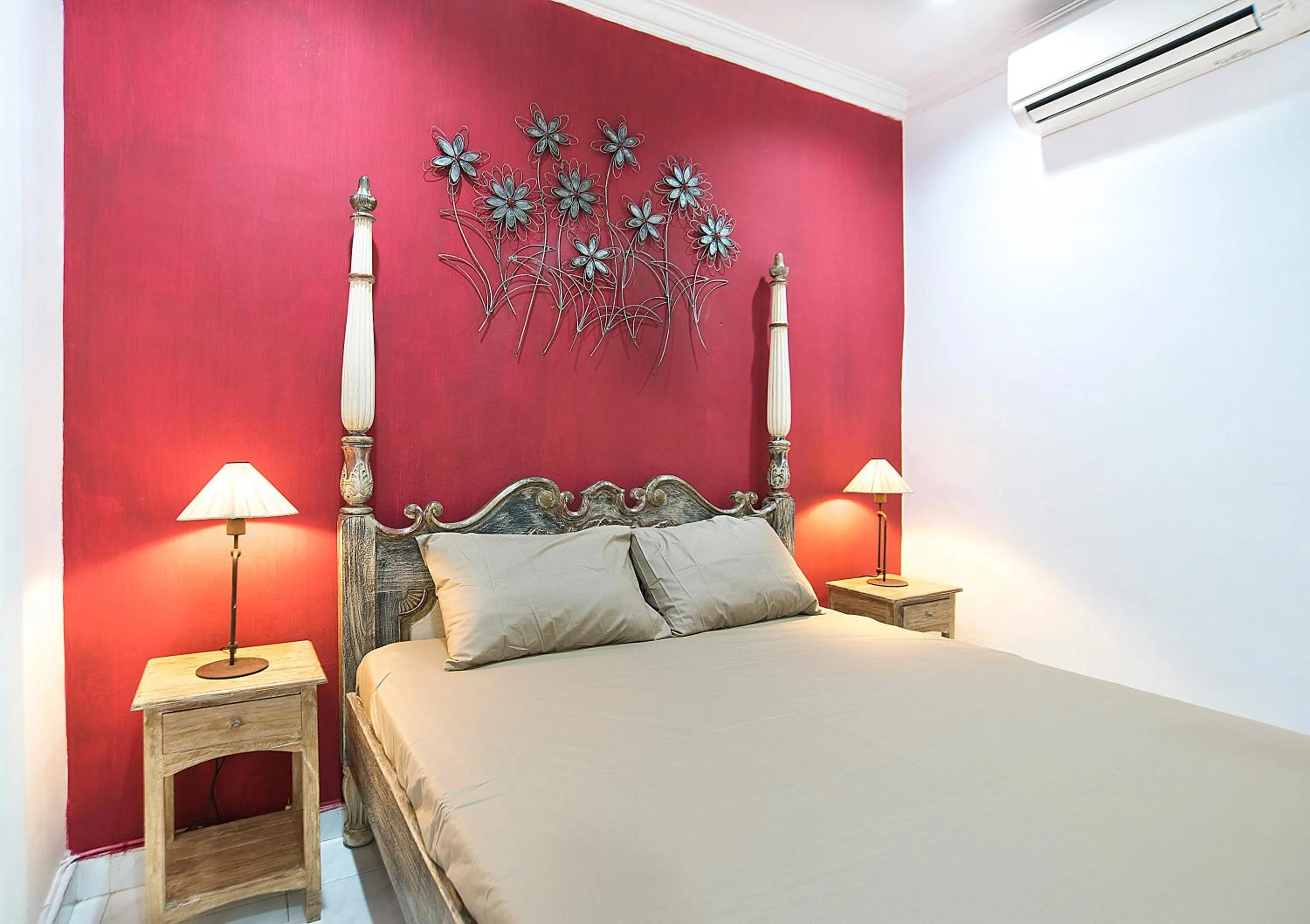 Bed in Puri Agung Homestay