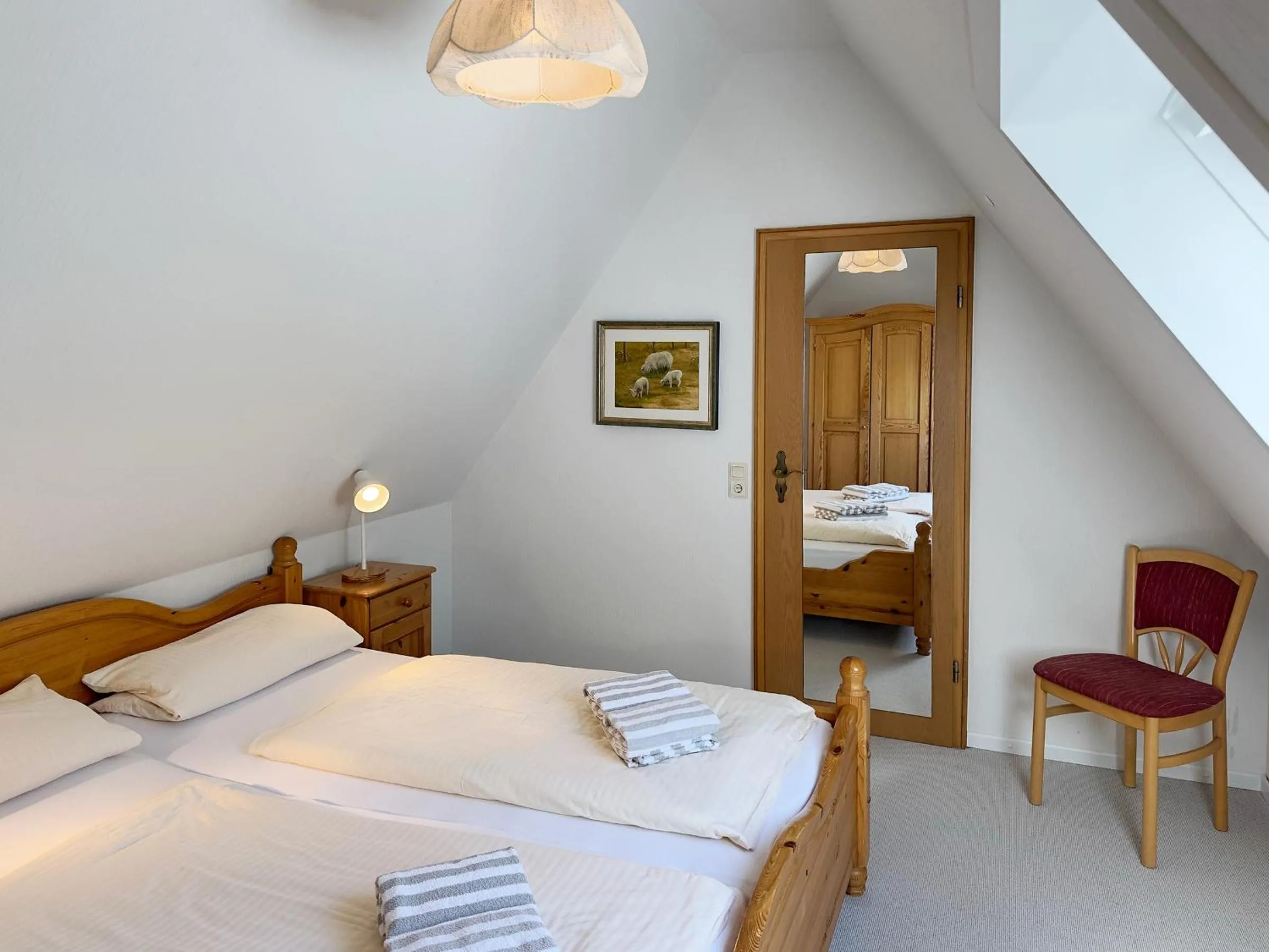 Bedroom, Bed in Haus *Üüs Aran* Wohnung Nr. 6