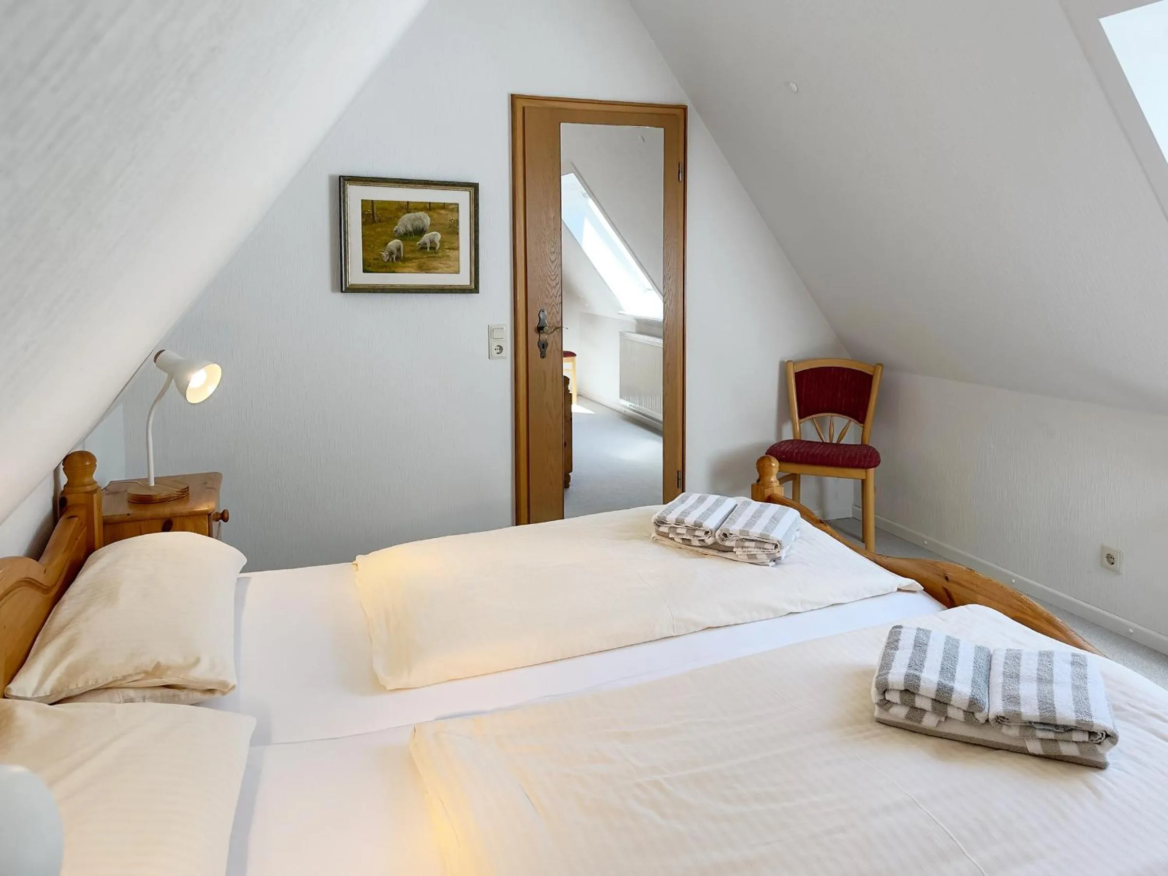 Bedroom, Bed in Haus *Üüs Aran* Wohnung Nr. 6