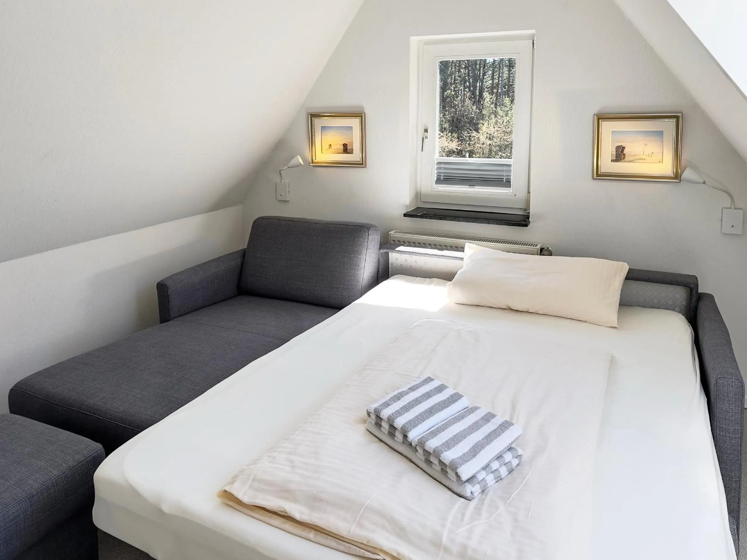 Bedroom, Bed in Haus *Üüs Aran* Wohnung Nr. 6