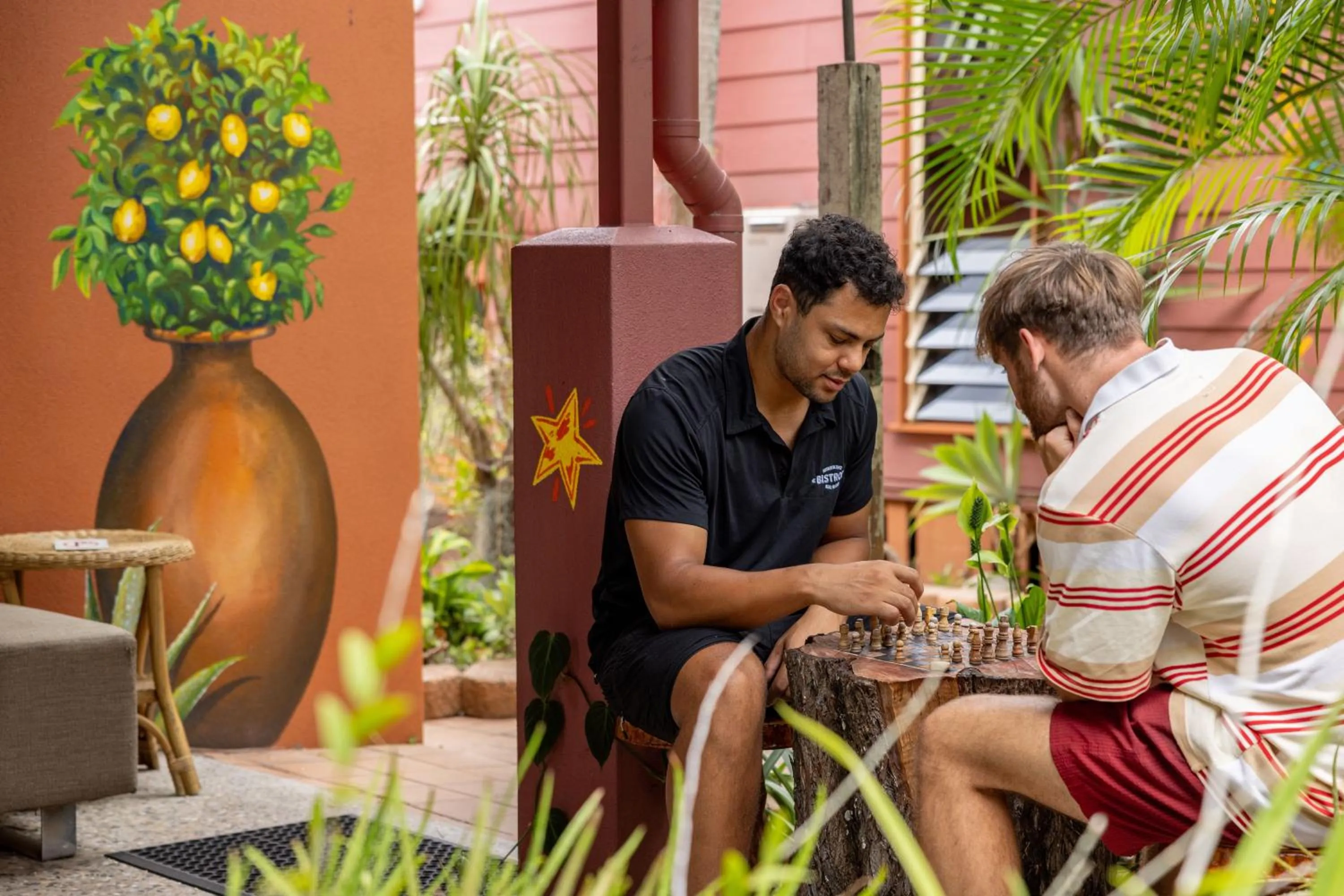 People in Travellers Oasis