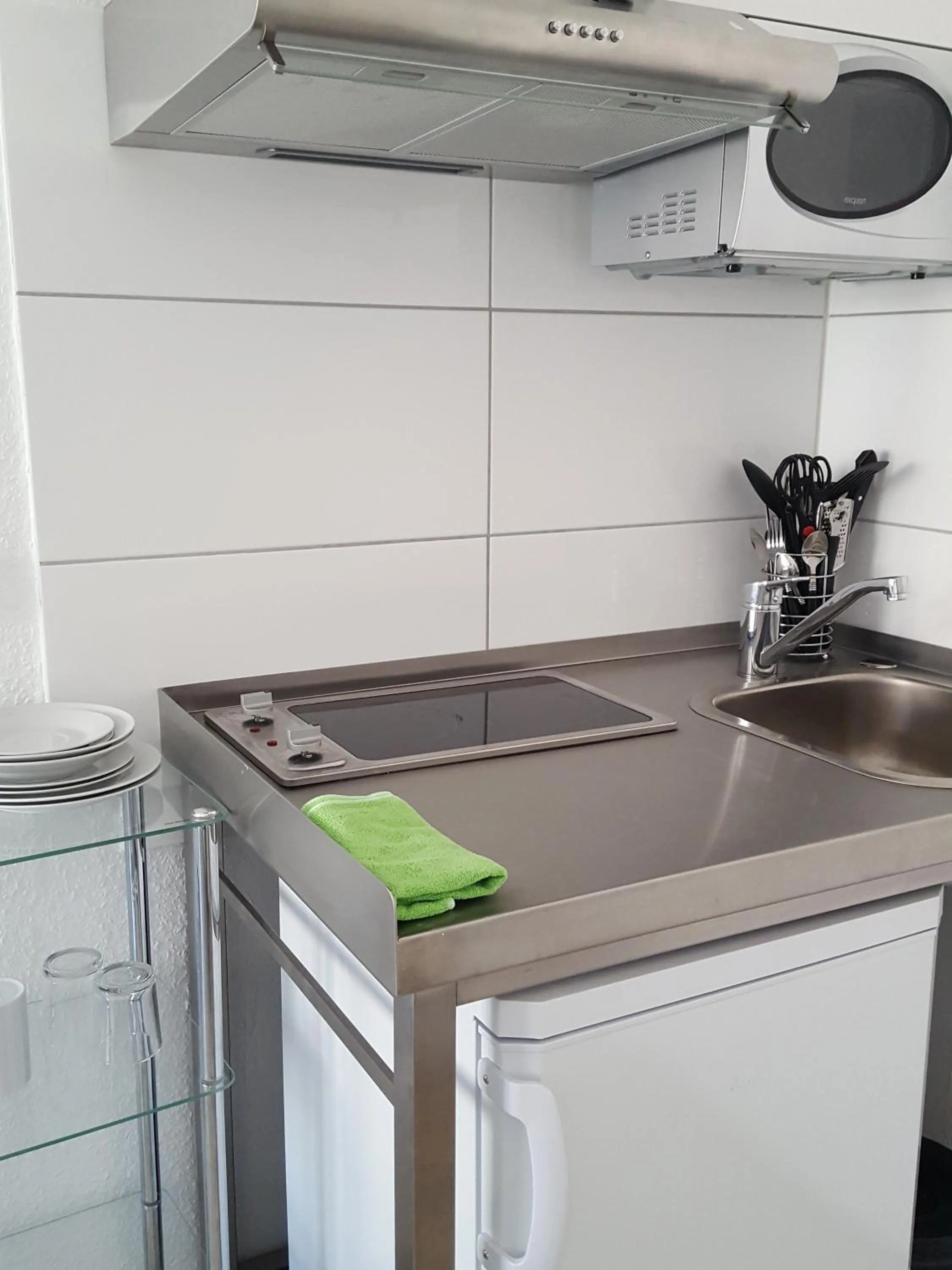 Kitchen or kitchenette in Aparthotel Marion Weber