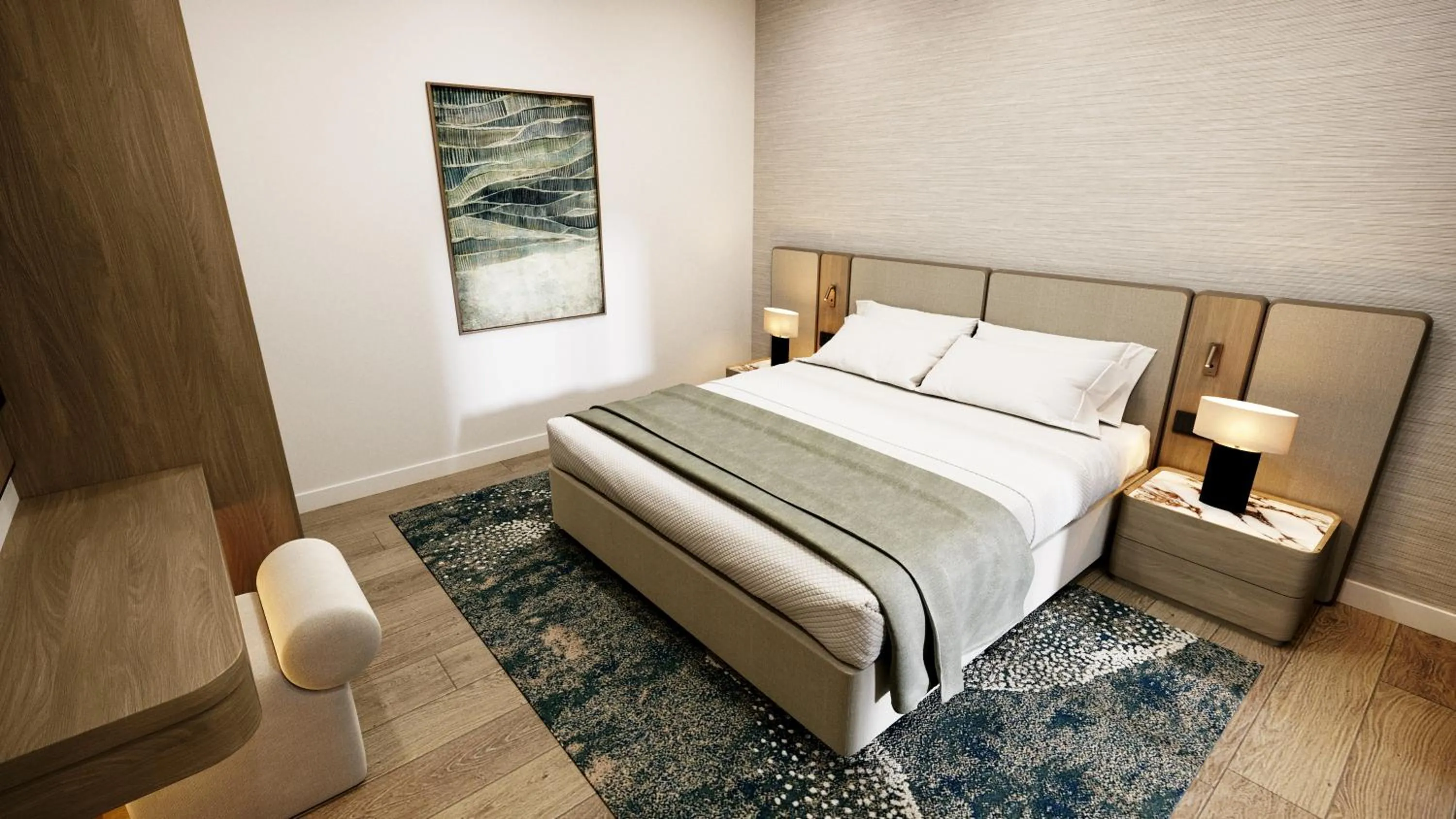 Bedroom, Bed in Hotel Harmony by Aycon