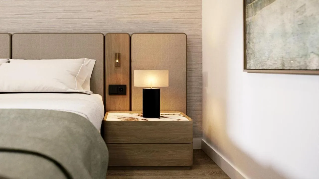 Bed in Hotel Harmony by Aycon