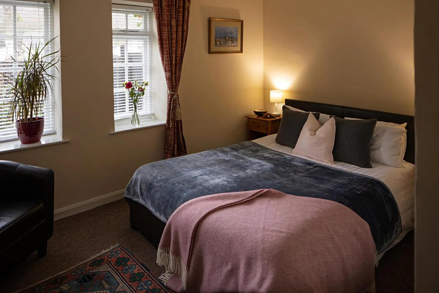 Bed in The Royal Oak Exmoor