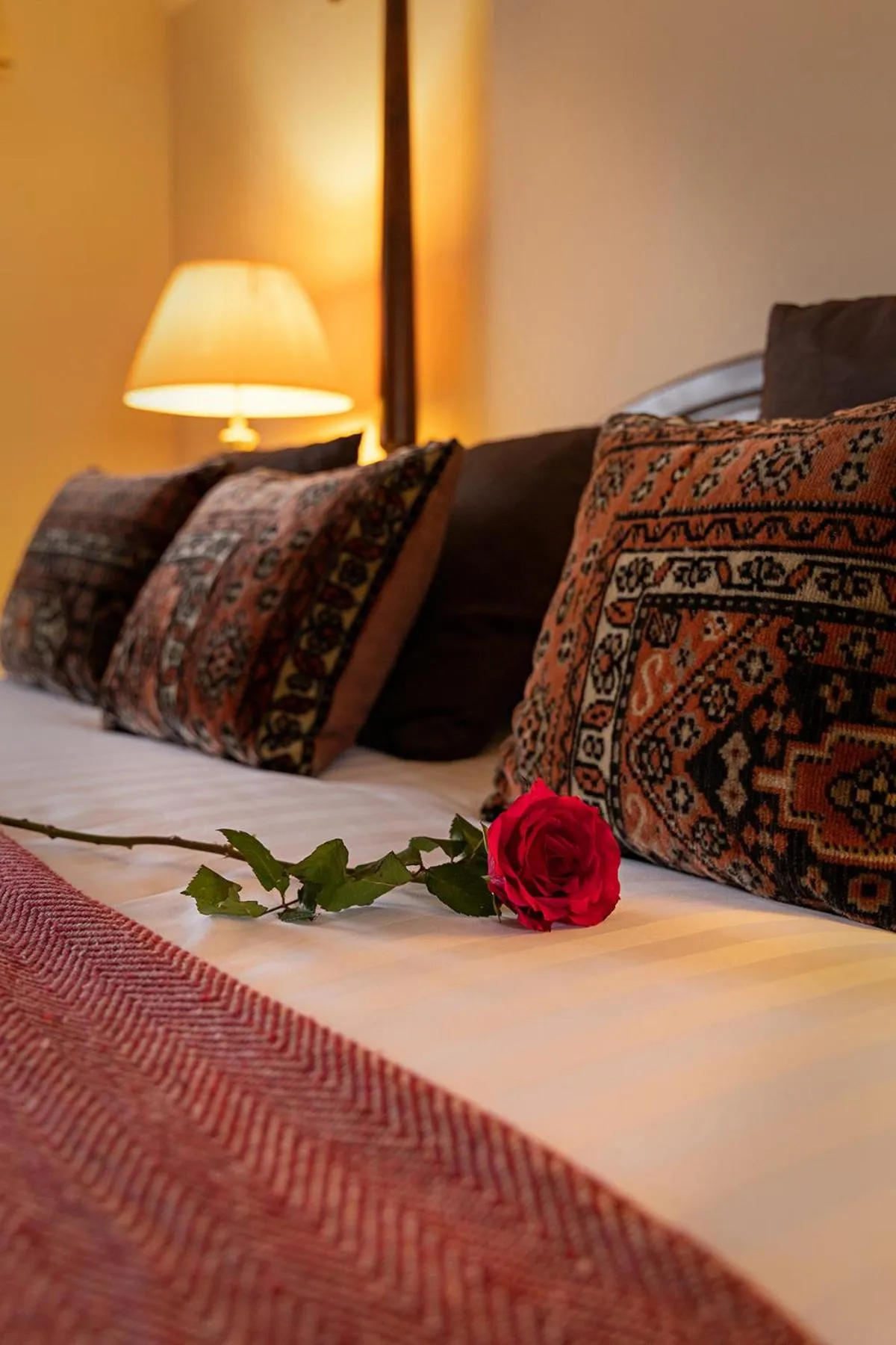 Bed in The Royal Oak Exmoor