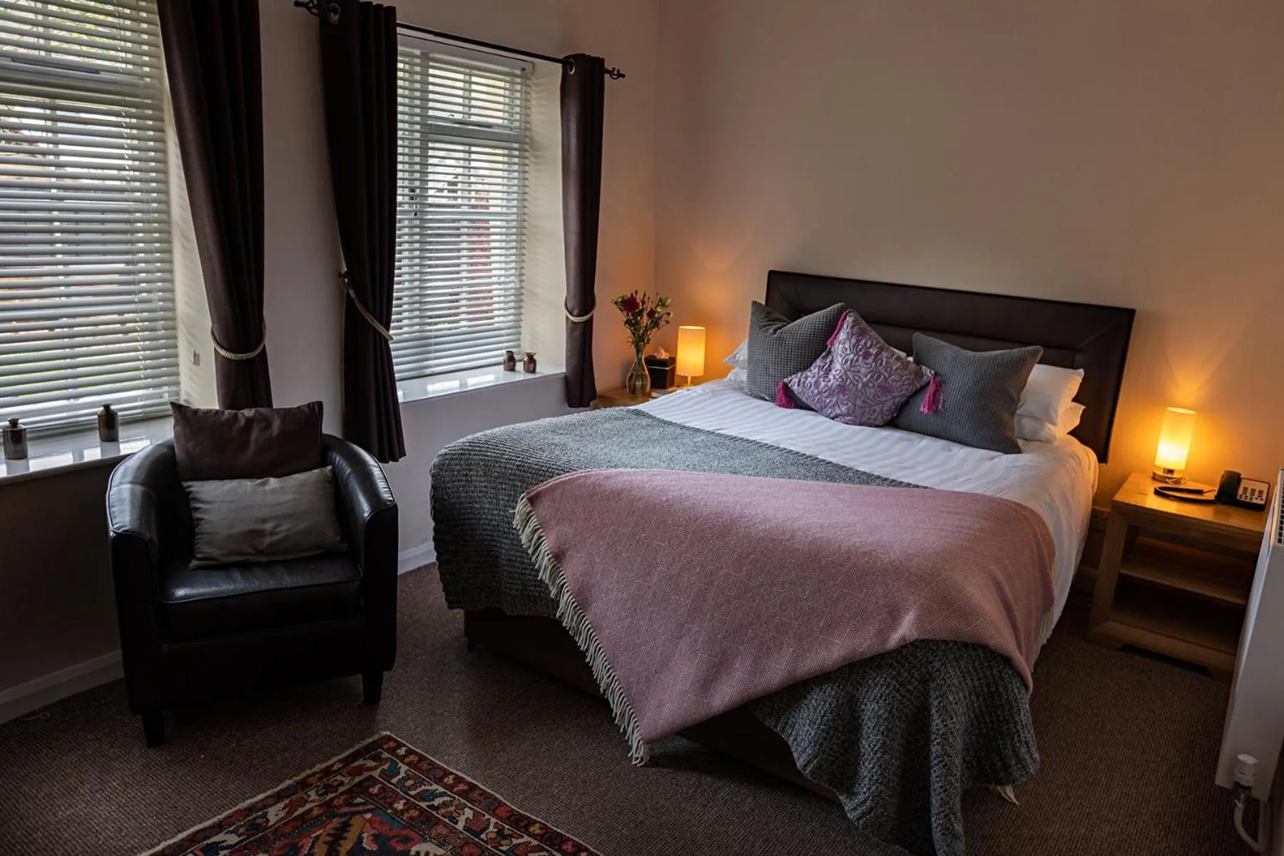 Bed in The Royal Oak Exmoor