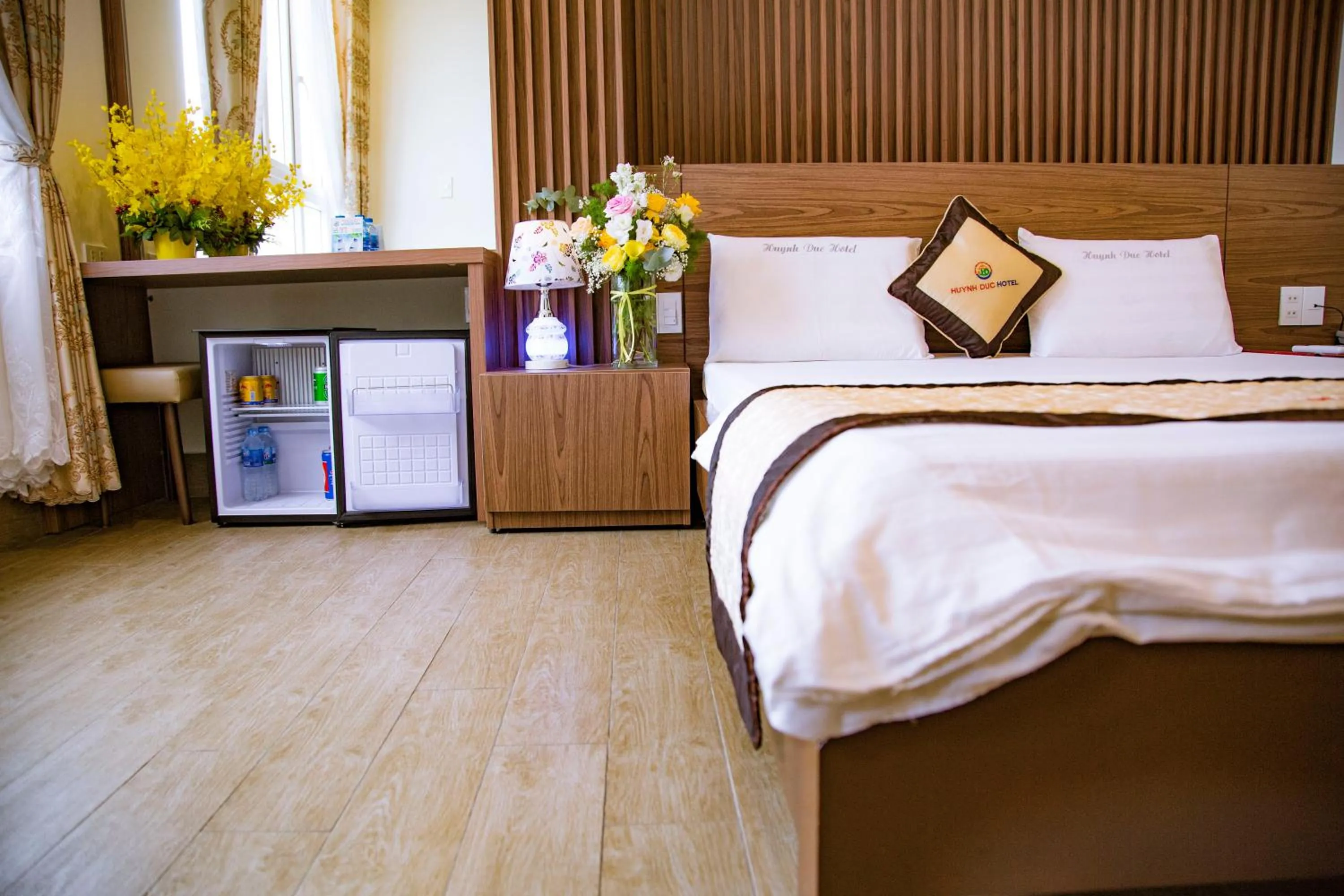 Bed in Huynh Duc 2 Hotel