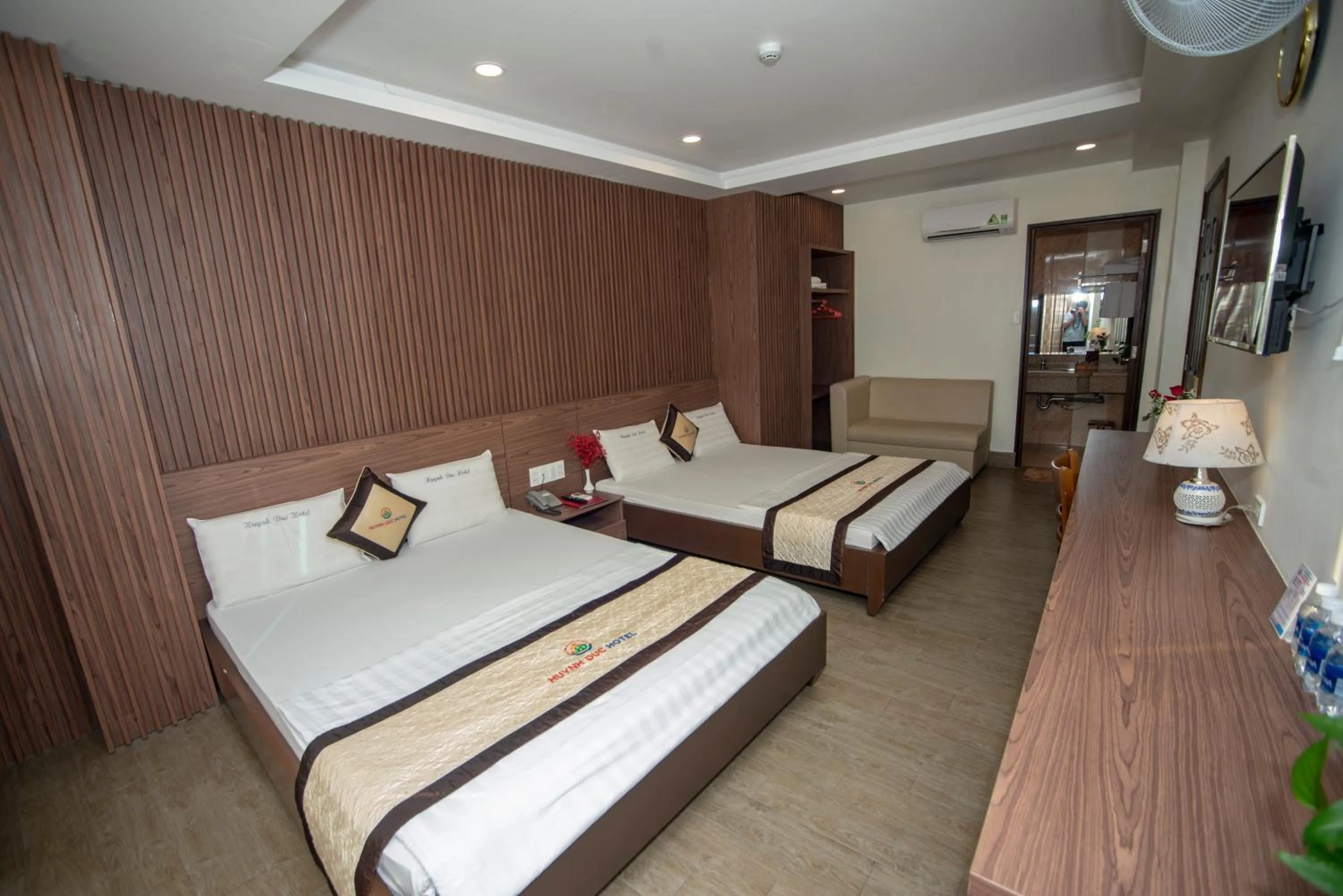 Bed in Huynh Duc 2 Hotel