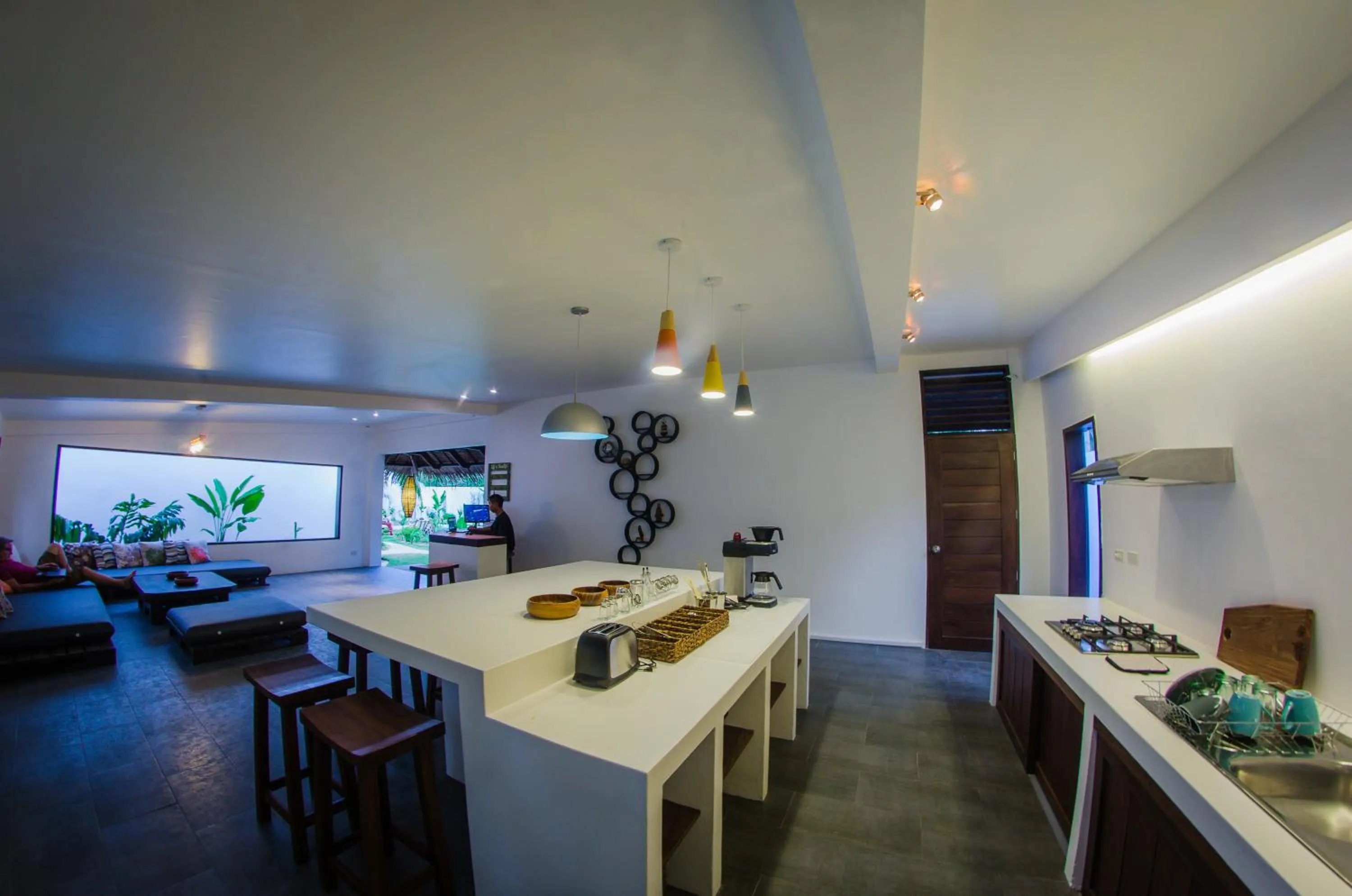 Communal lounge/ TV room in Palaka Resort