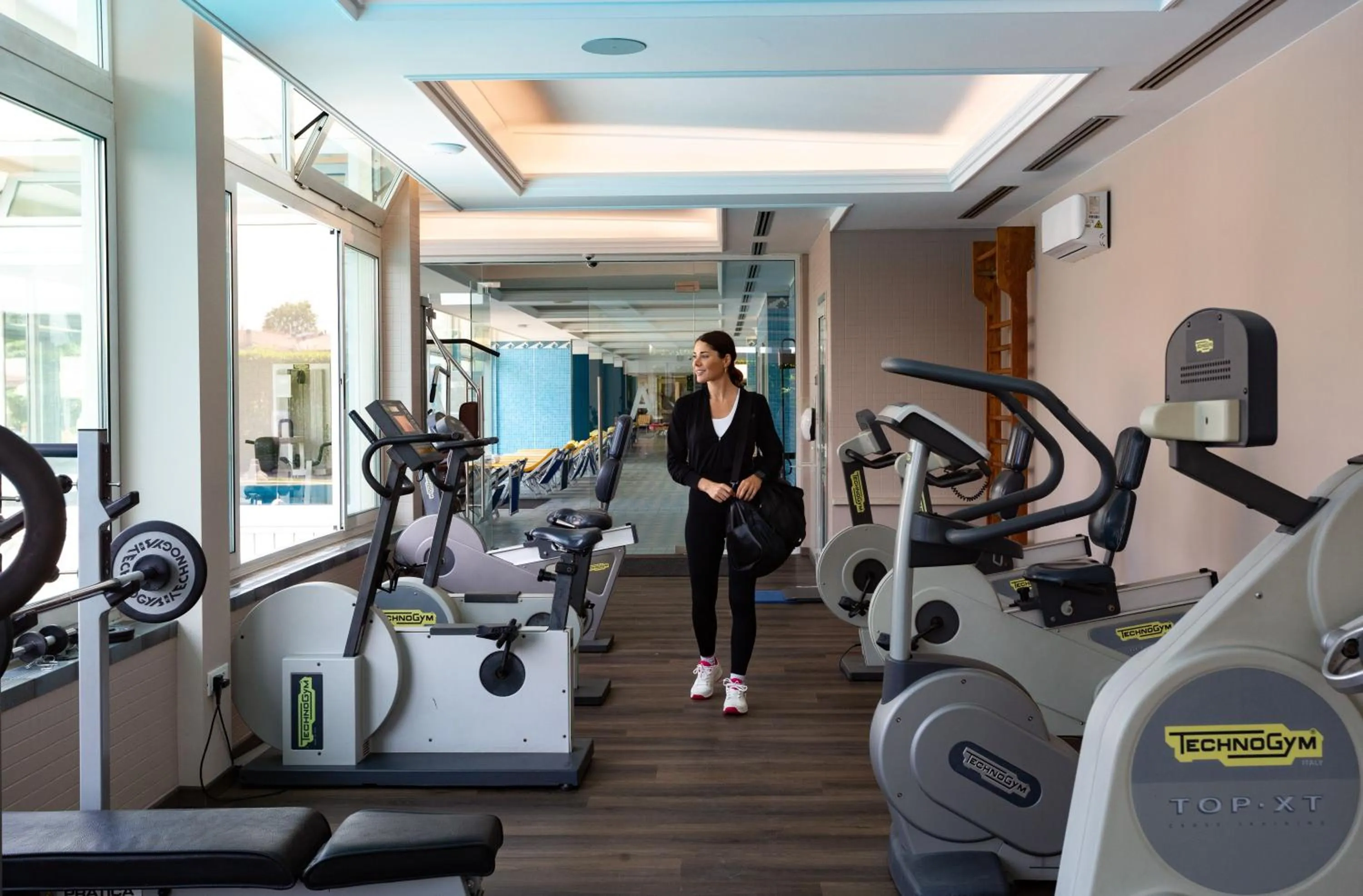 Fitness centre/facilities in Hotel Terme Antoniano