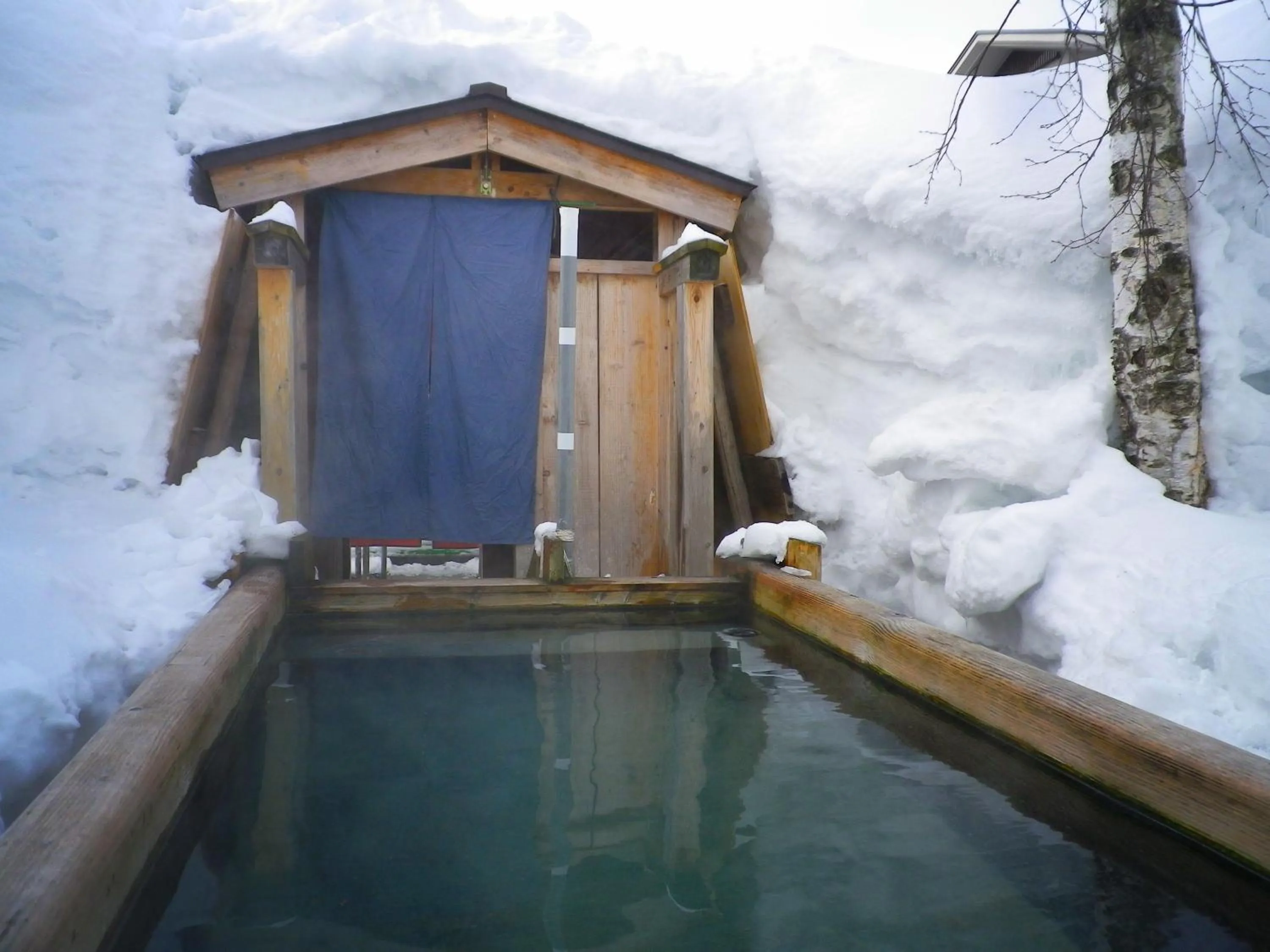 Hot Spring Bath in Akakura Hotel