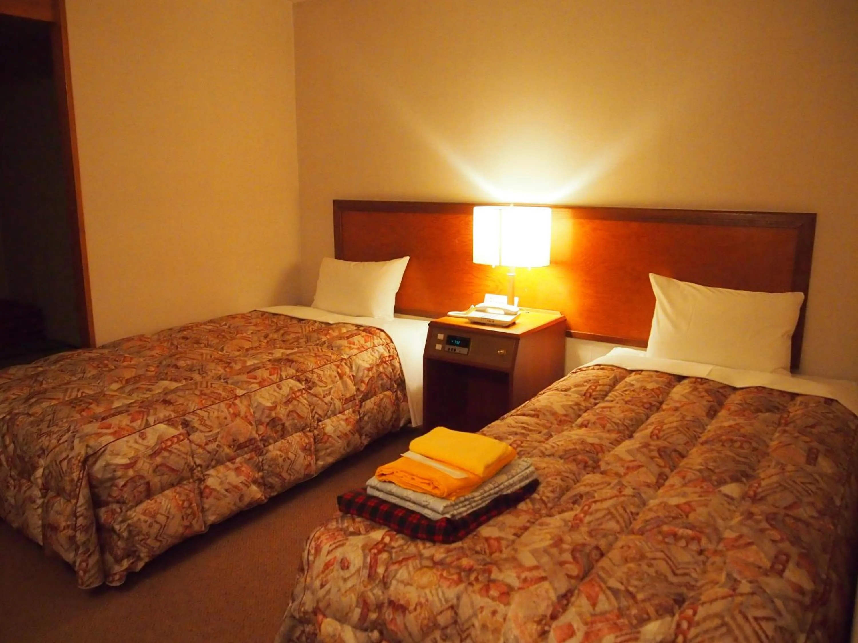 Bed in Akakura Hotel