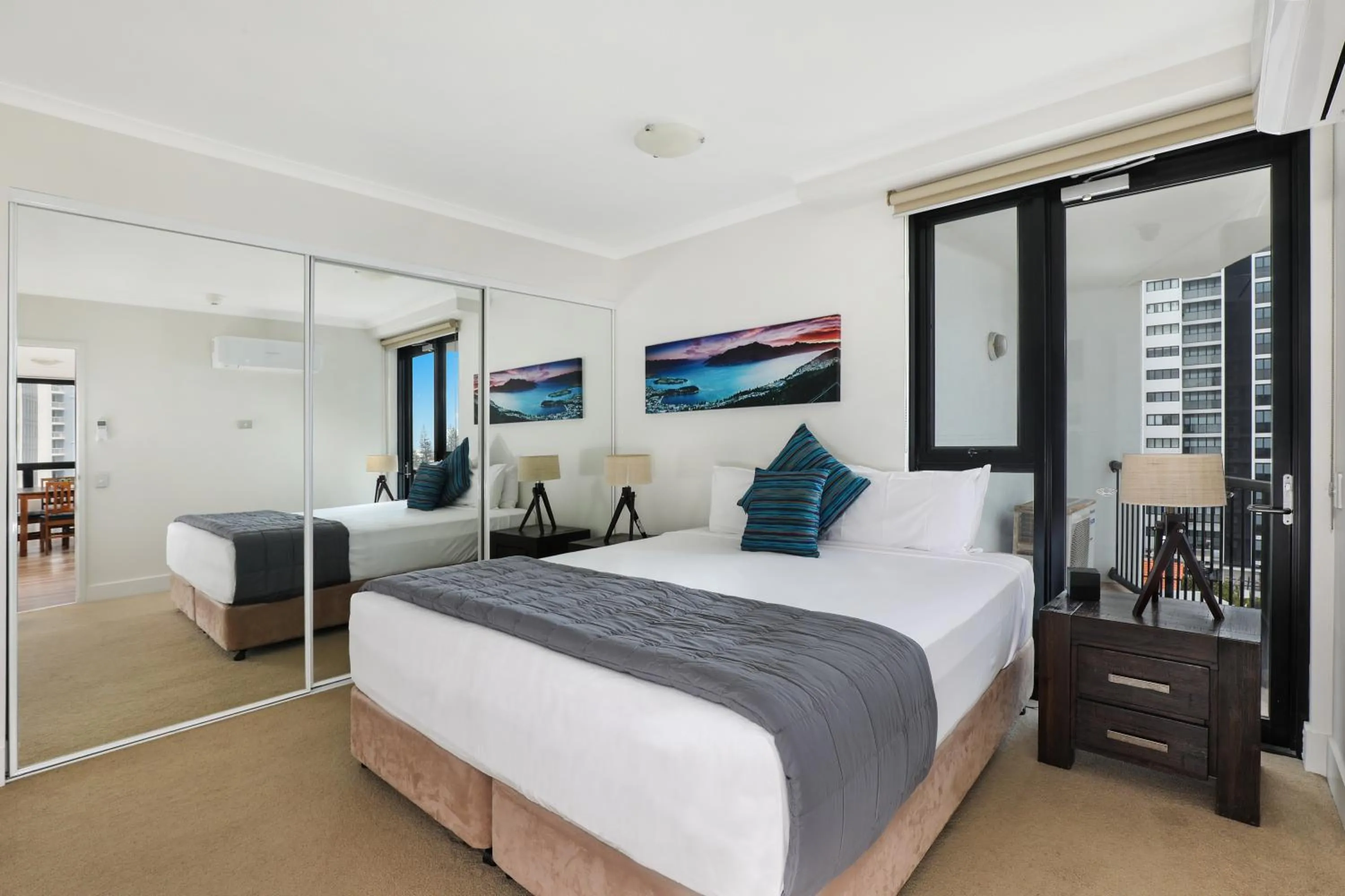 Balcony/Terrace, Bed in Neptune Resort