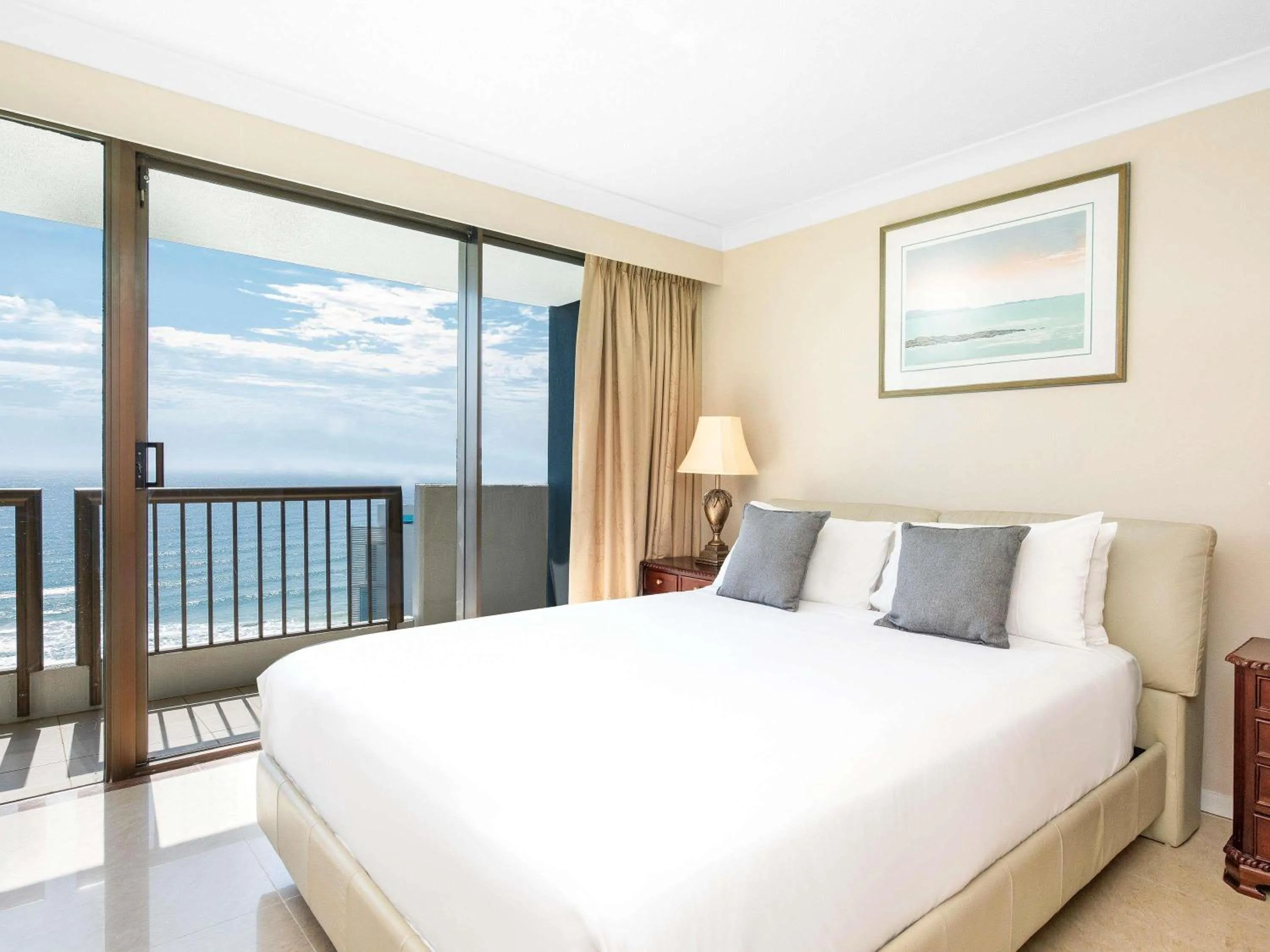 Property building, Bed in BreakFree Longbeach Resort