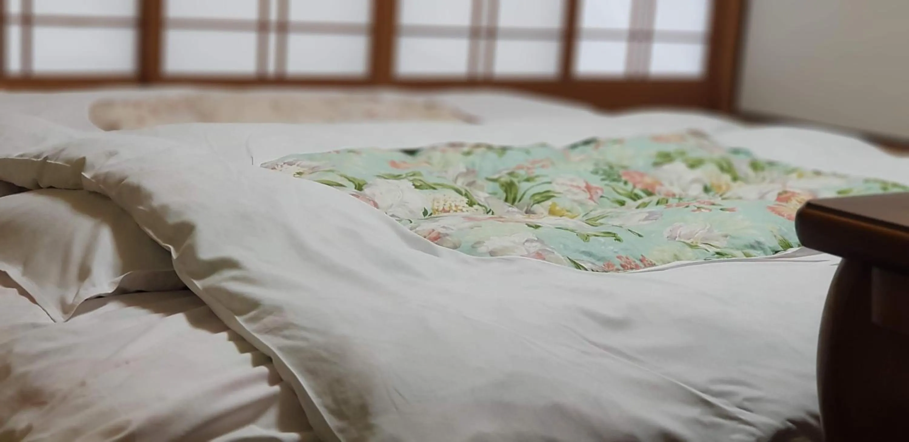 Photo of the whole room, Bed in Yufuin Onsen Hasuwa Inn