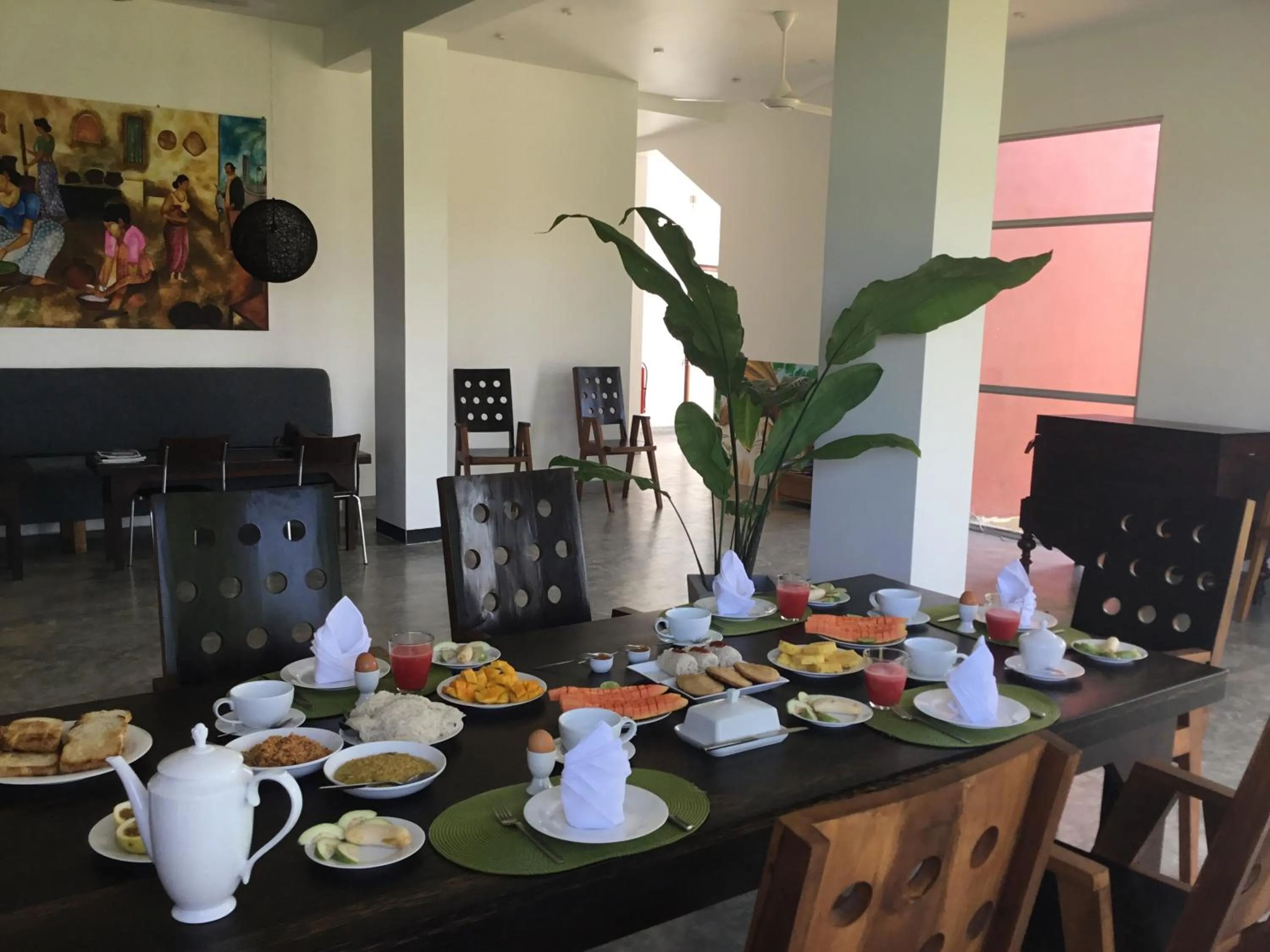 Continental breakfast in Sath Villa Naadi Ayurveda Resort
